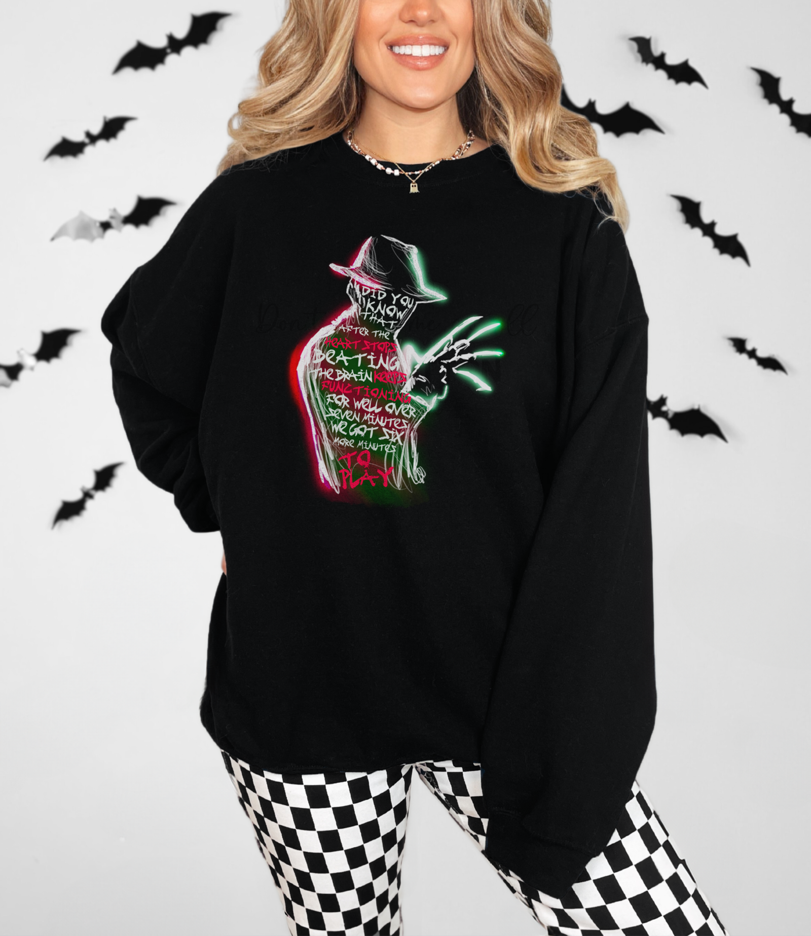 6 minutes to Play Sweatshirt | Retro Horror Halloween Vibes