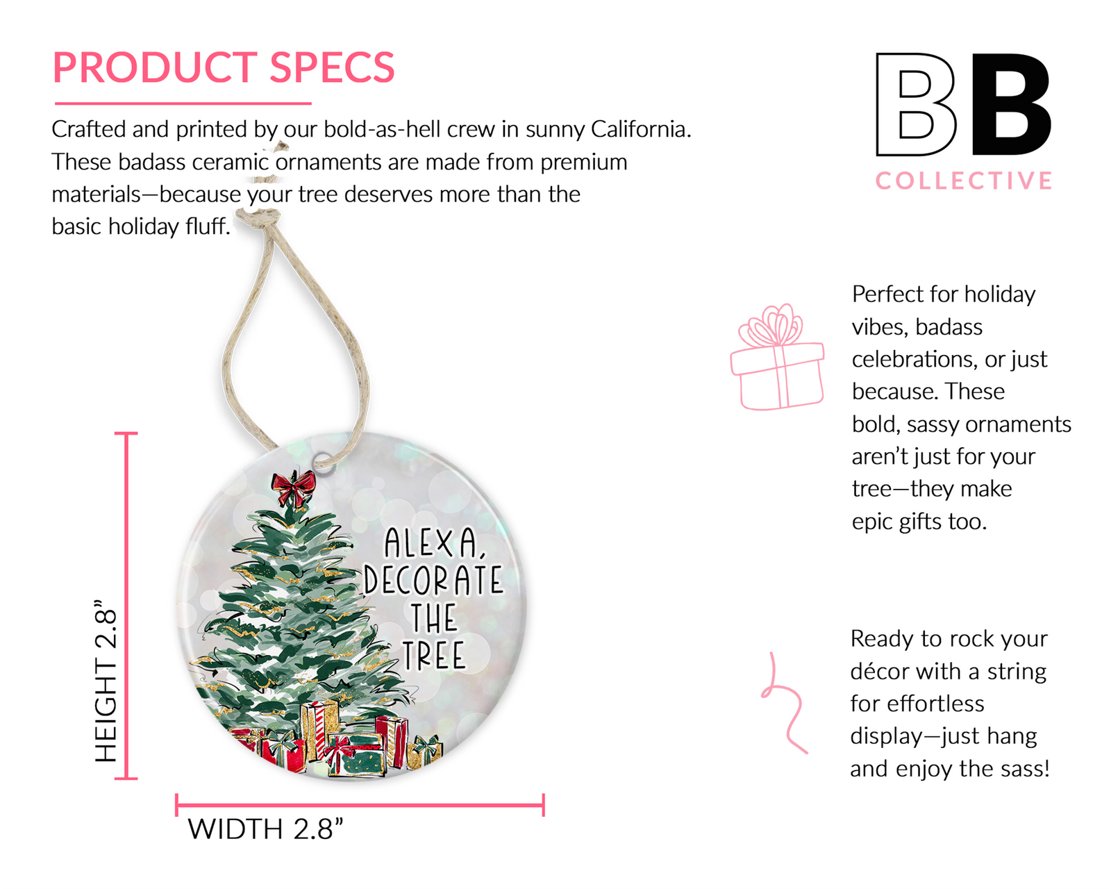 Alexa Christmas Ornament