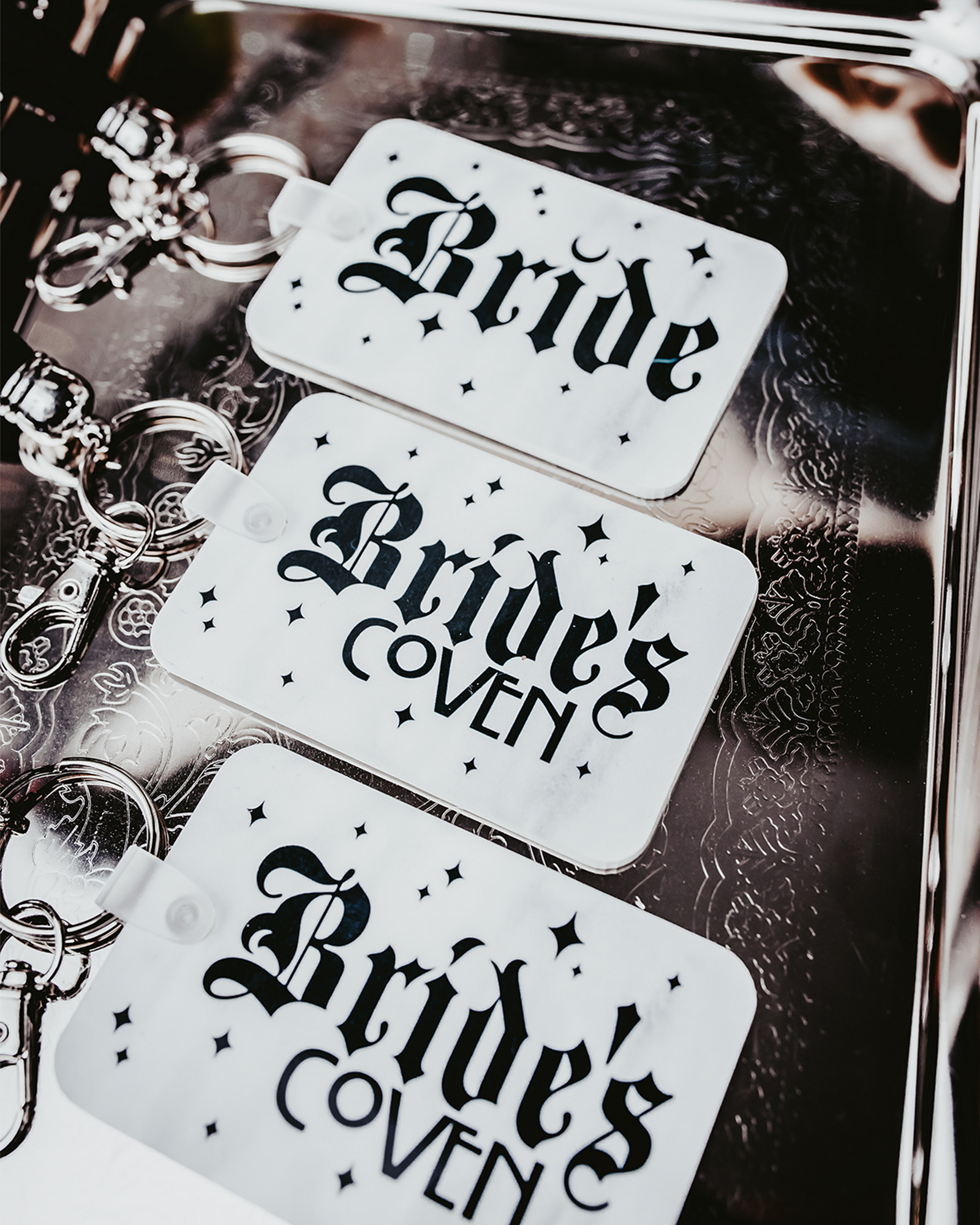 Bride's Coven Gothic Keychain Set