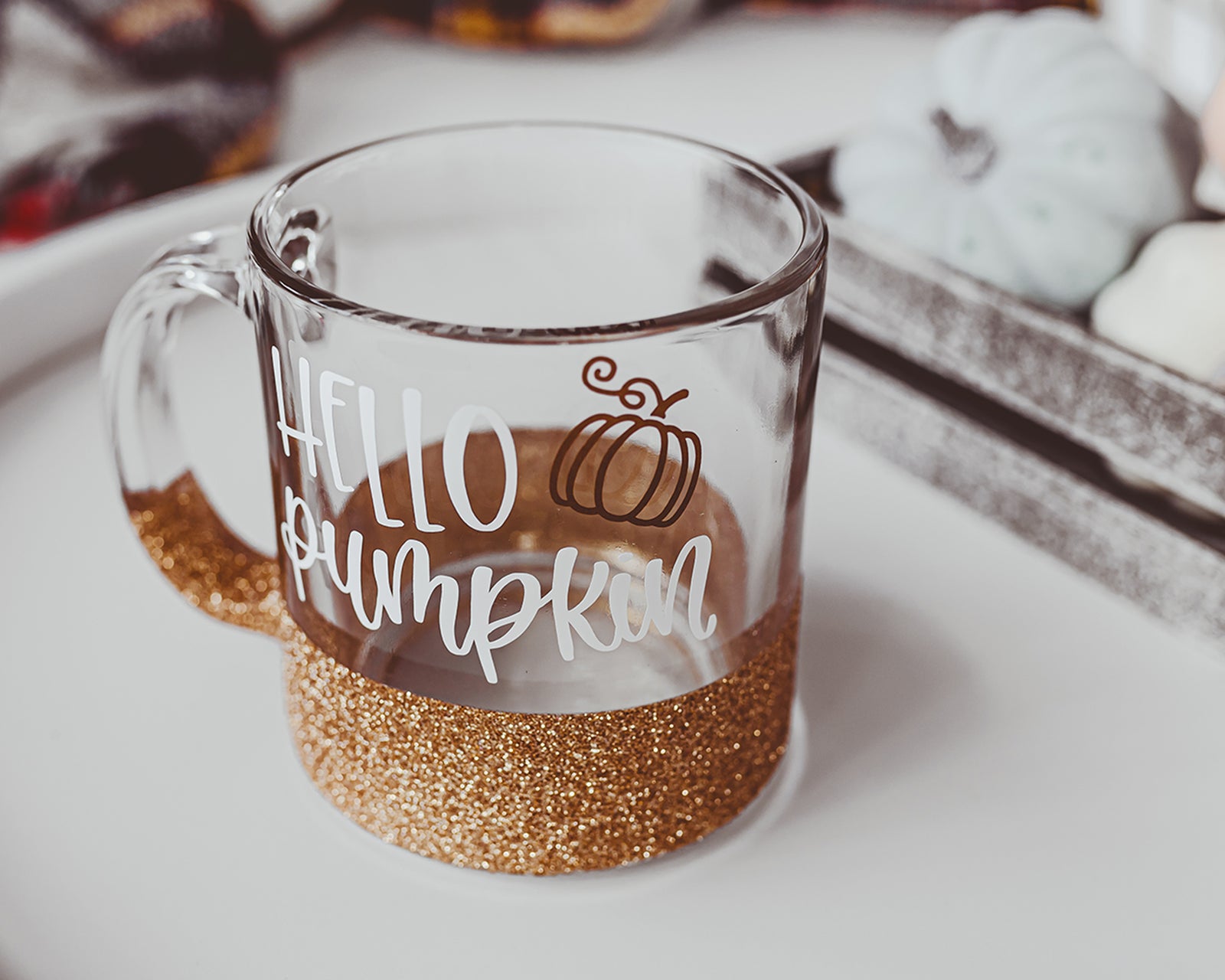 Hello Pumpkin Glass Mug