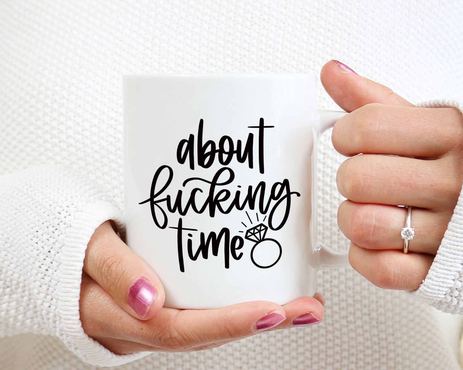 About Fucking Time Coffee Mug