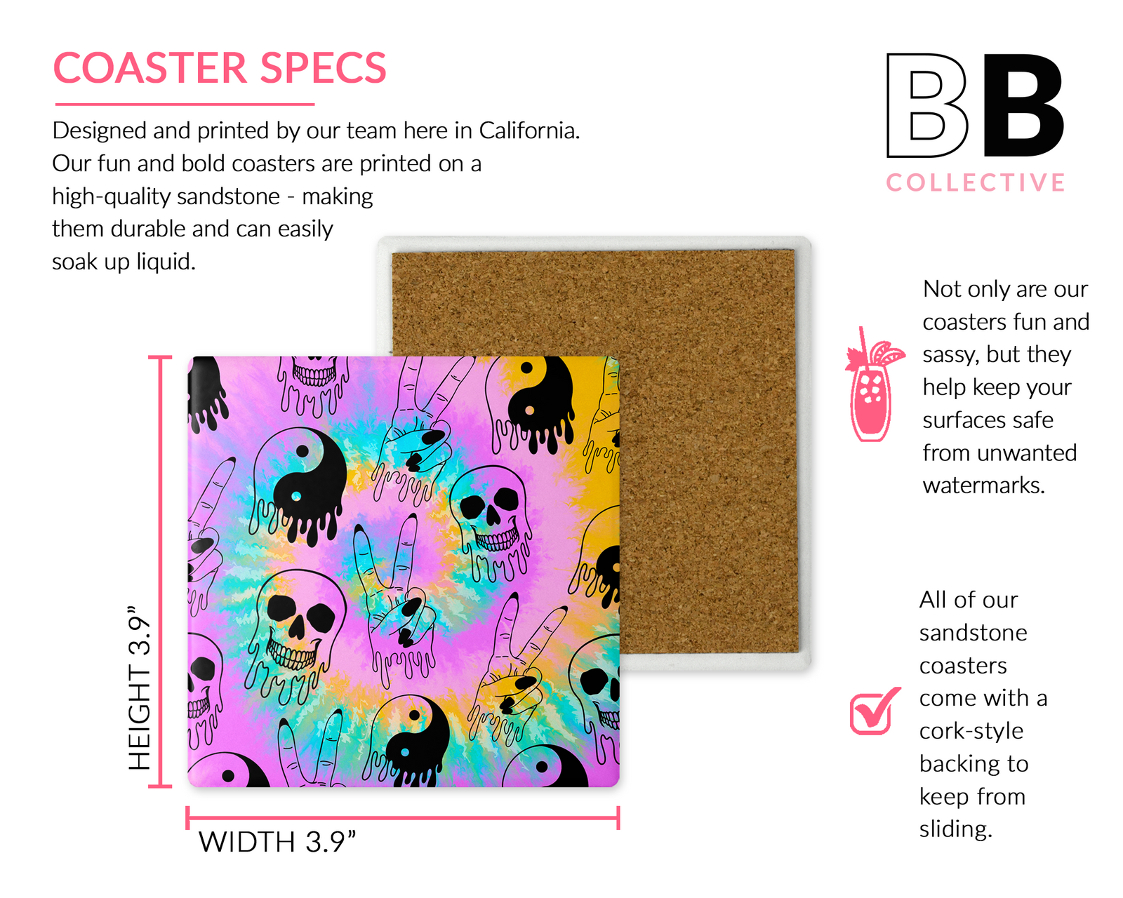 Drippy Tie Dye Mouse Pad