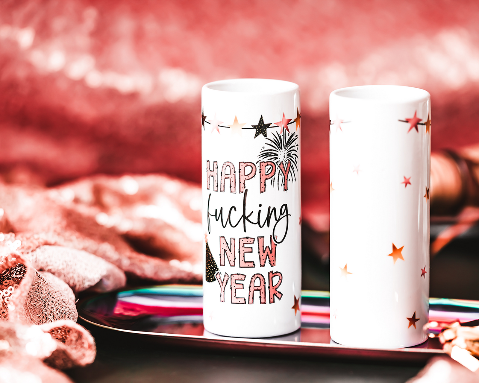 Happy F*cking New Year Shot Gasses