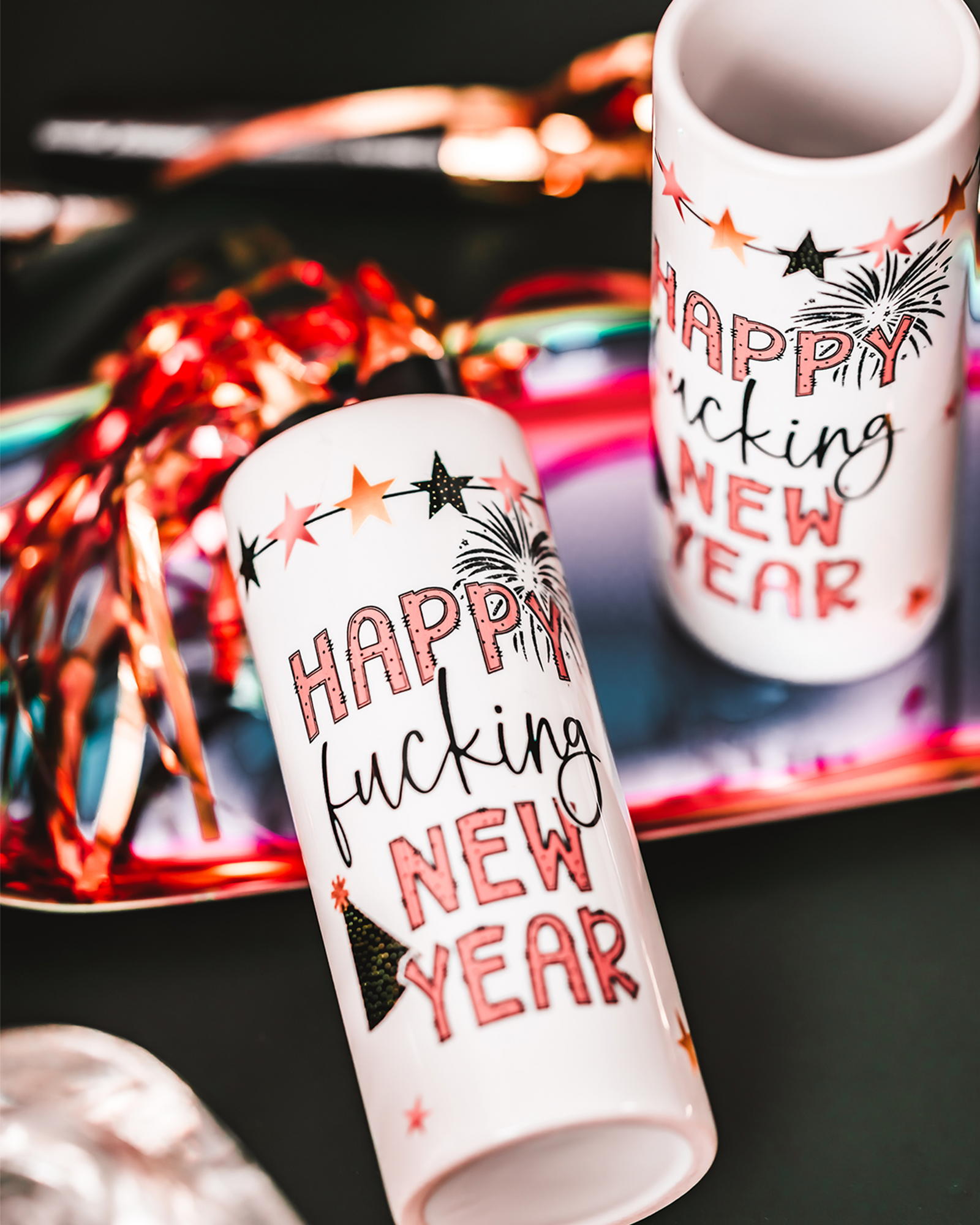 Happy F*cking New Year Shot Gasses