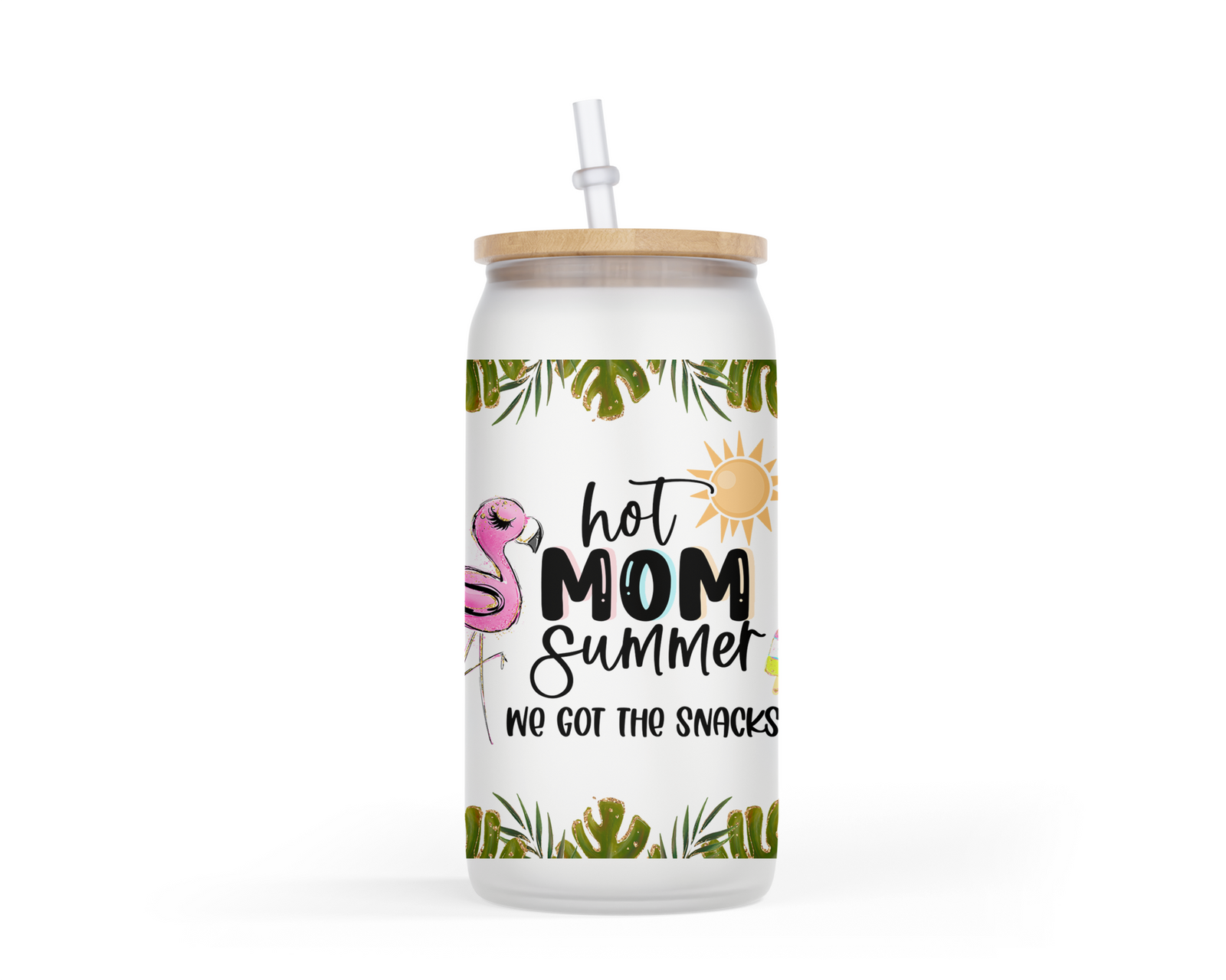 Hot Mom Summer Glass Can Tumbler