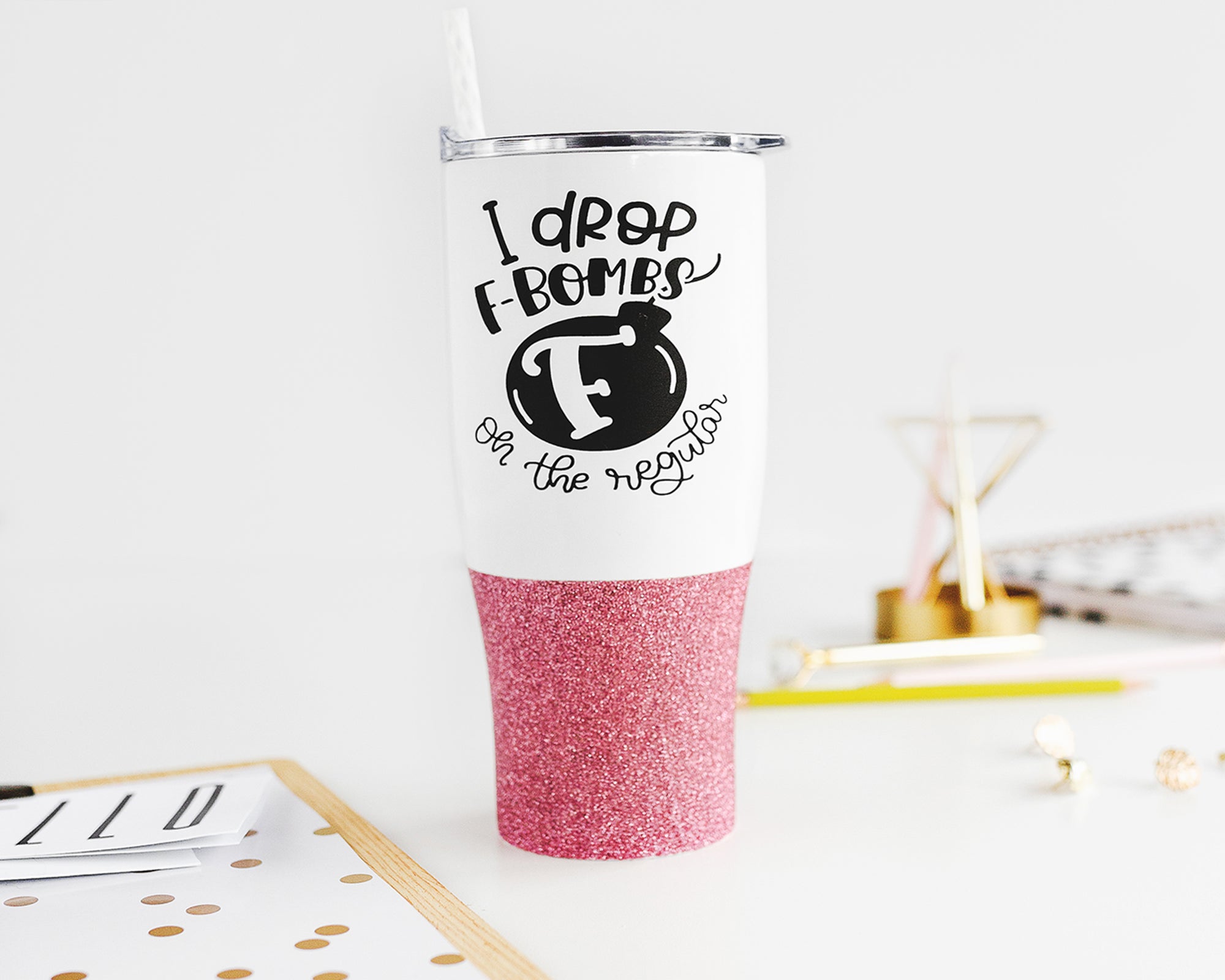 I Drop F Bombs Stainless Steel Tumbler