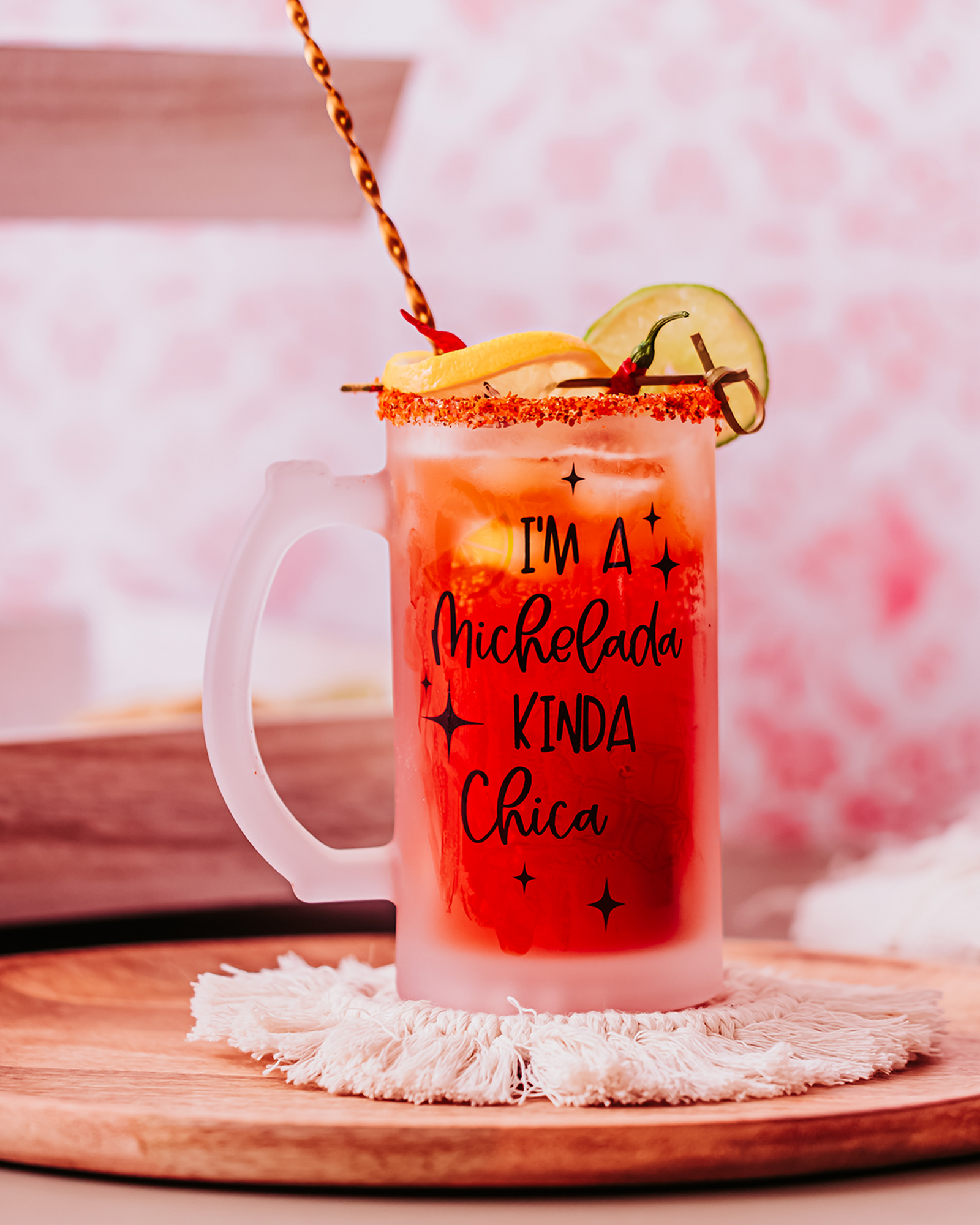 Michelada Chica Beer Mug