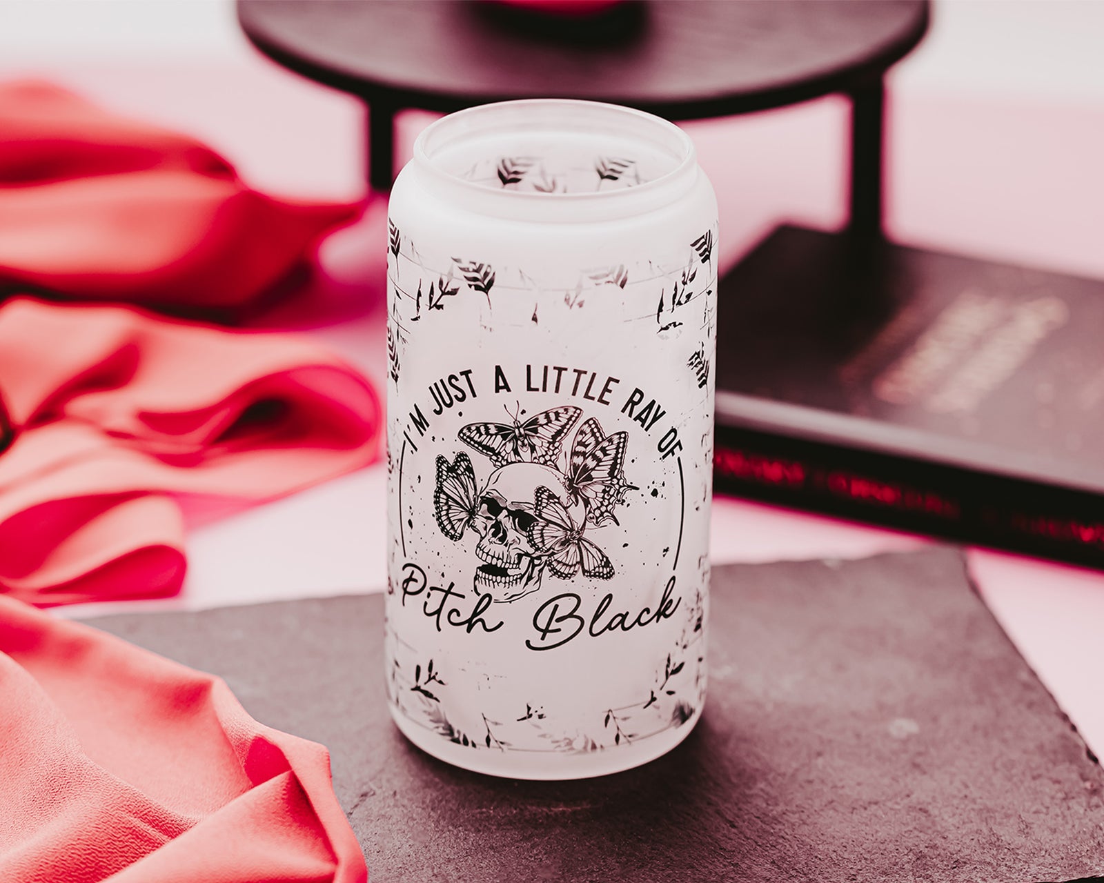 I'm Just A Little Ray Glass Can Tumbler