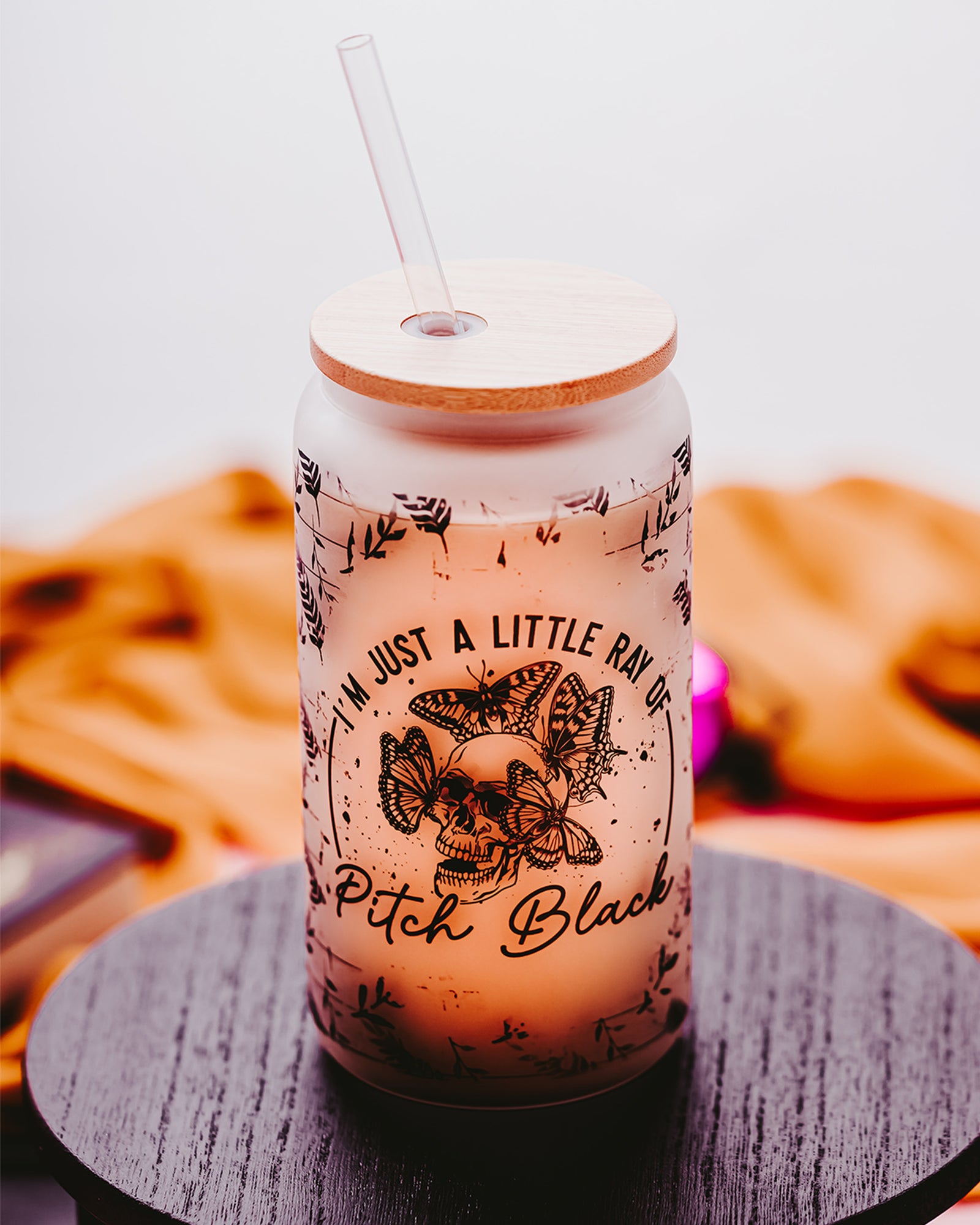 I'm Just A Little Ray Glass Can Tumbler