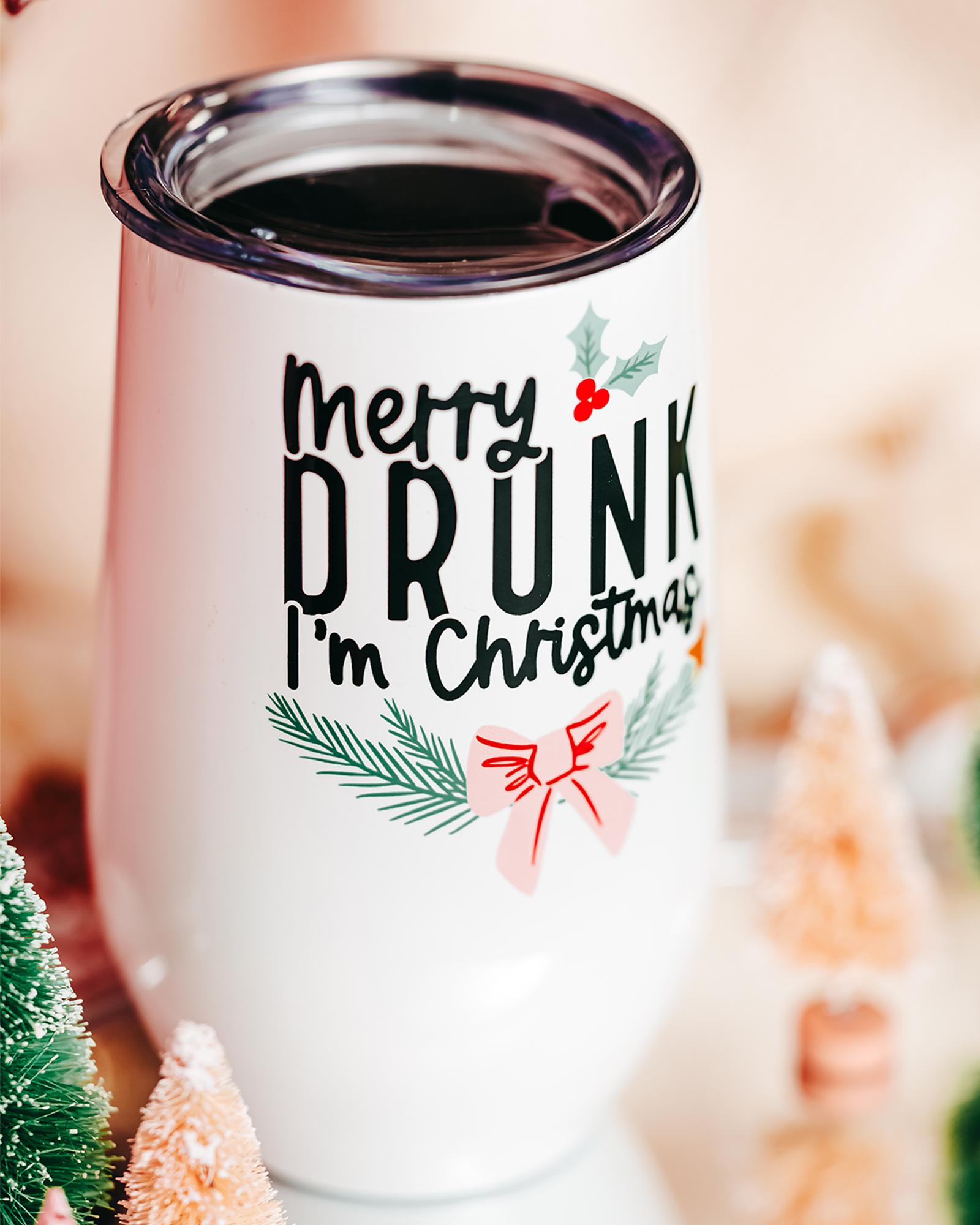 Merry Drunk Wine Tumbler