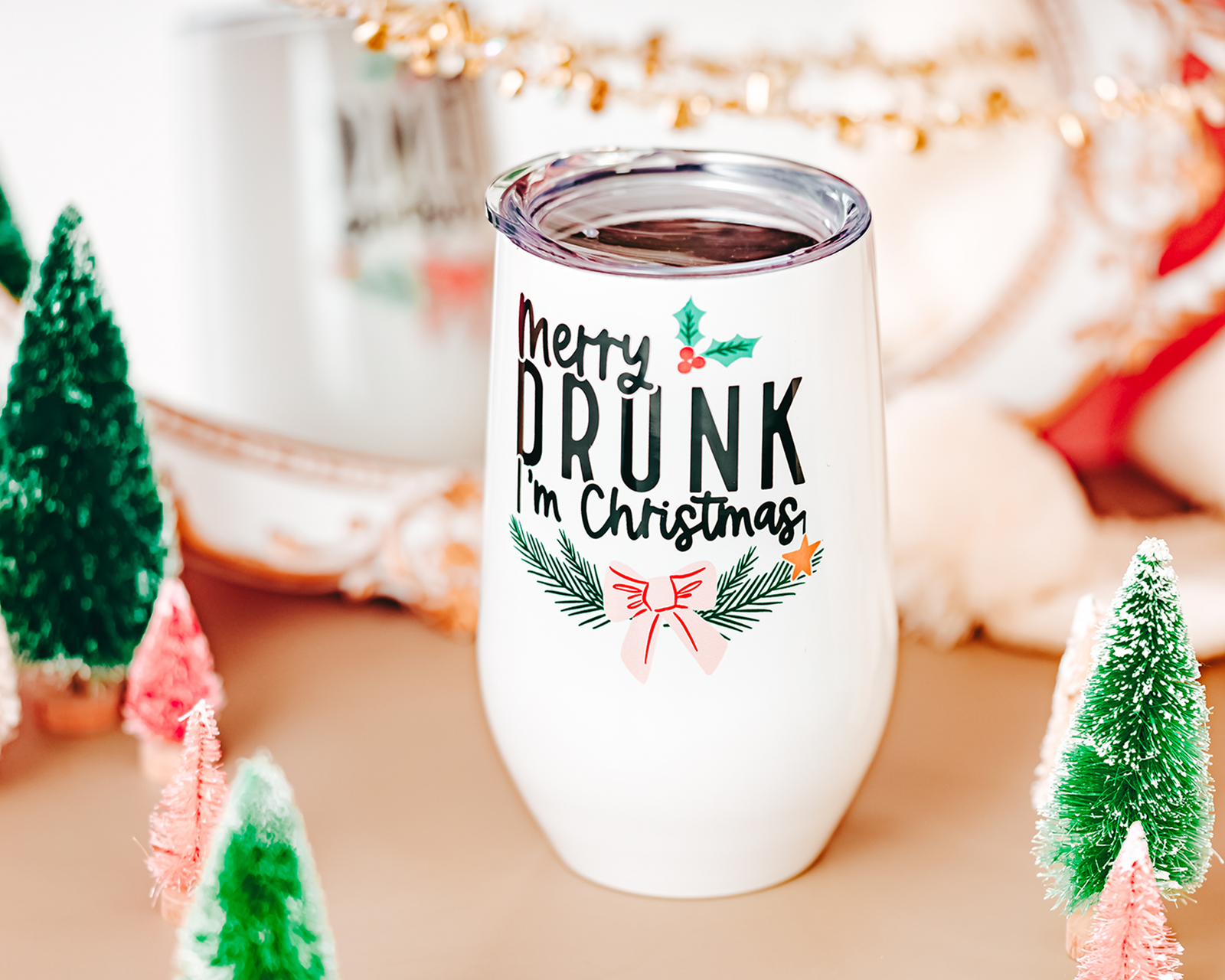 Merry Drunk Wine Tumbler