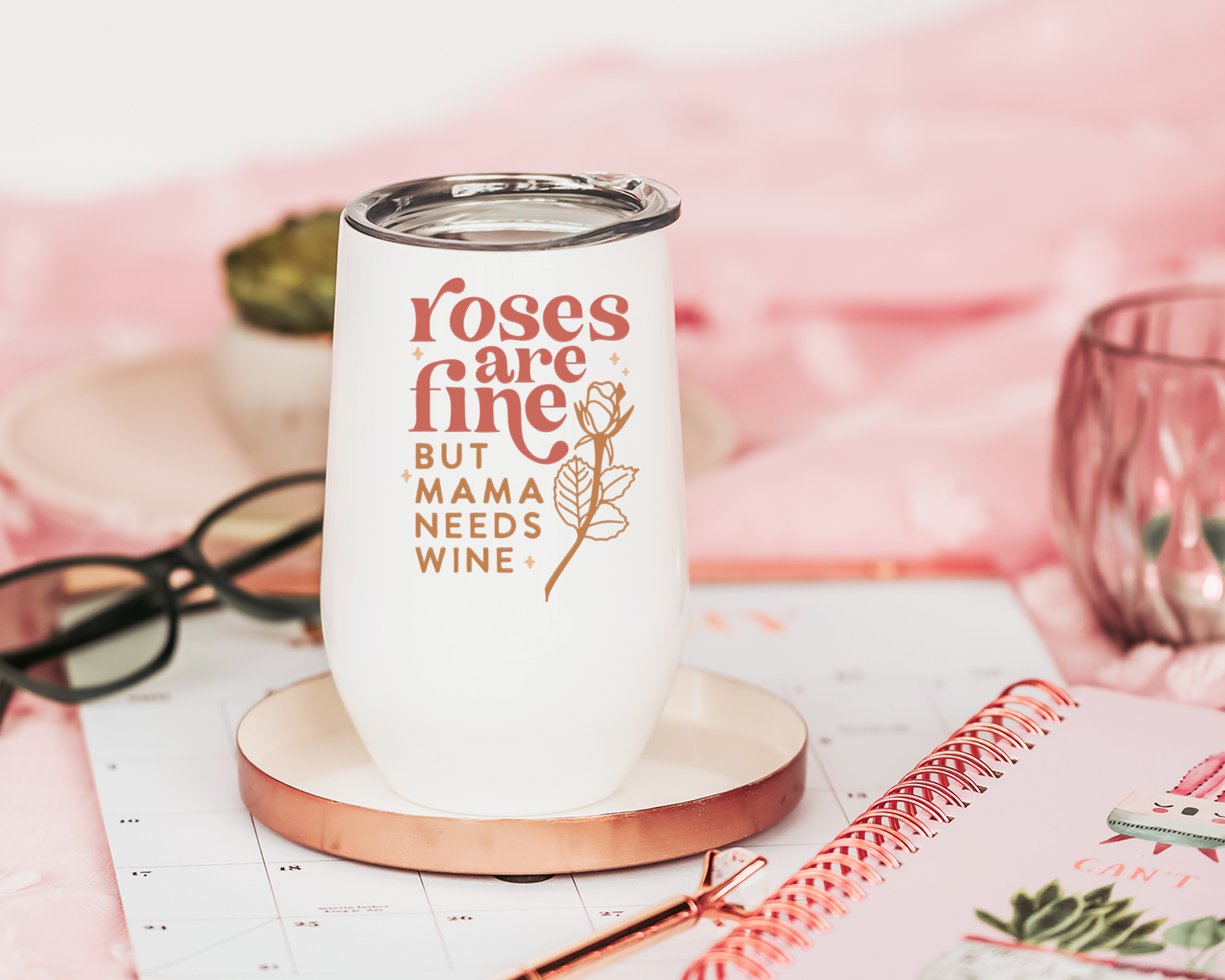 Roses Are Fine Wine Tumbler