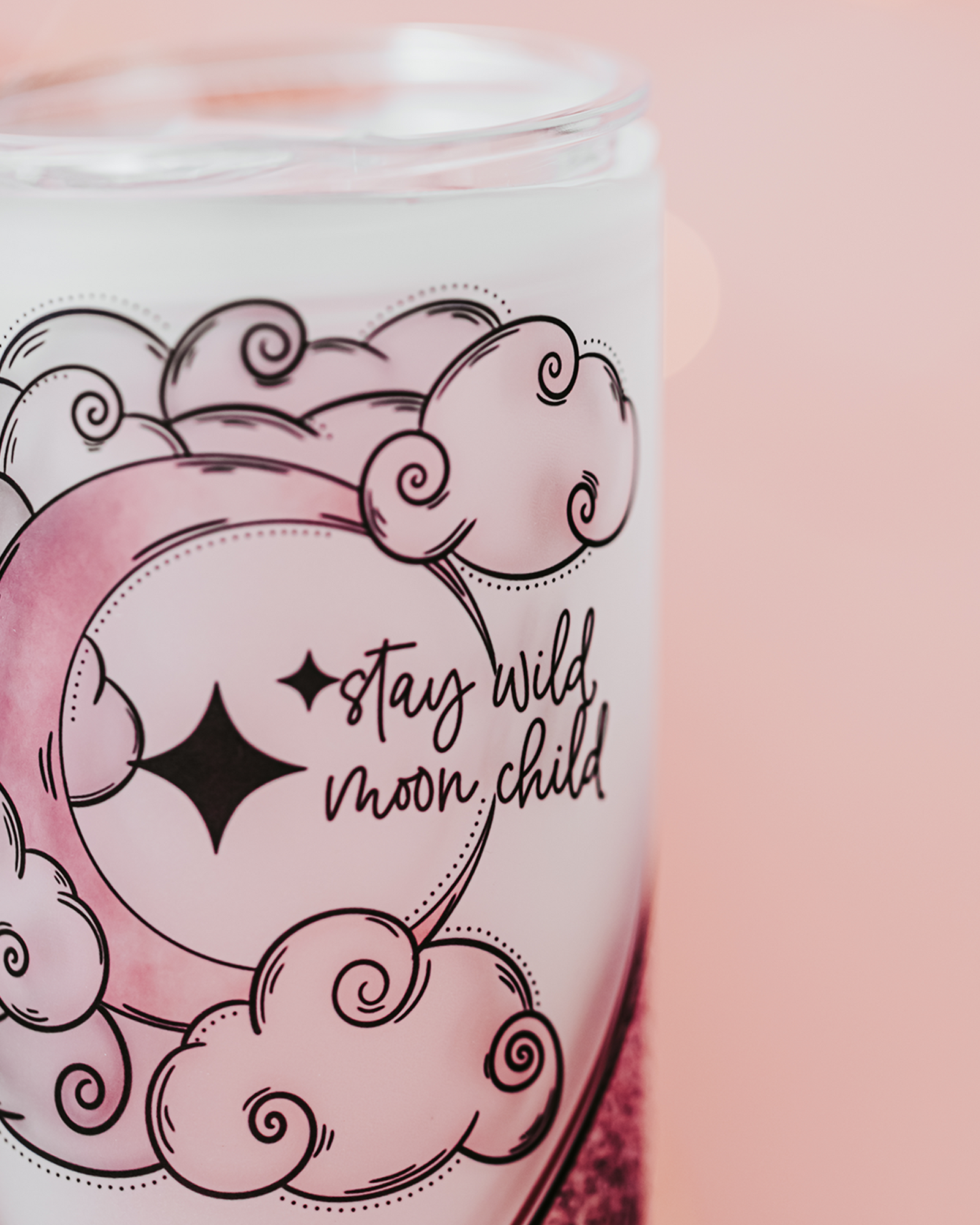 Stay Wild Moon Child Glass Tumbler