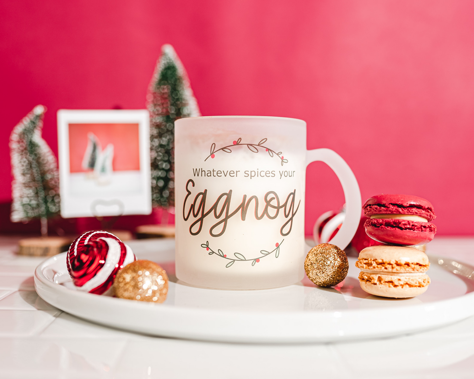 Whatever Spices Your Eggnog Glass Mug