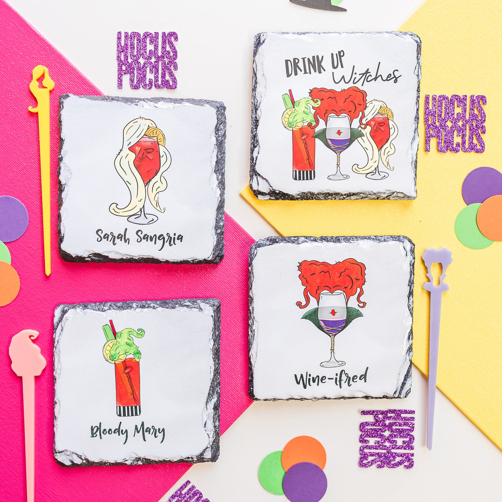 Hocus Pocus Halloween Coasters