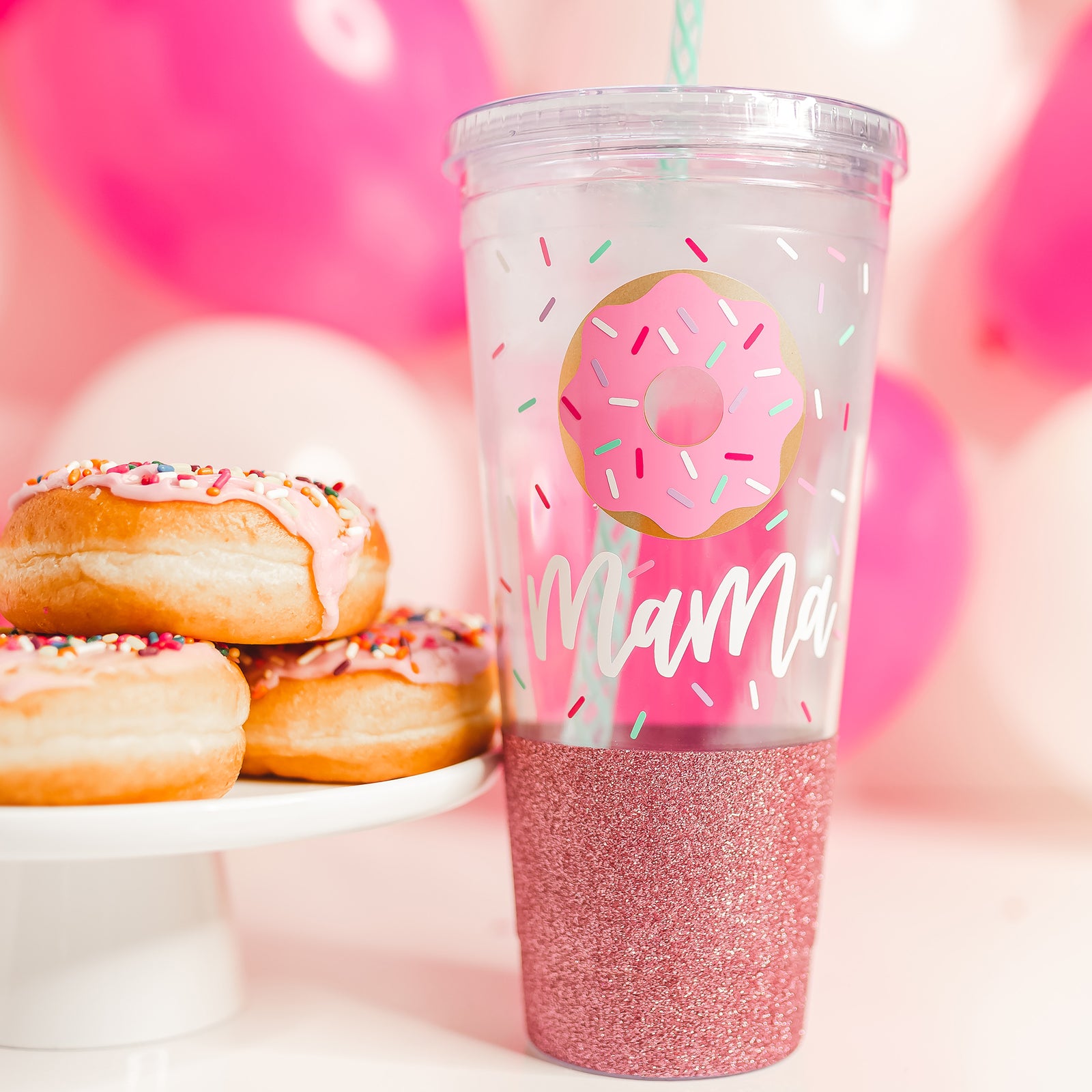 Mommy and Me Matching Donut Tumblers