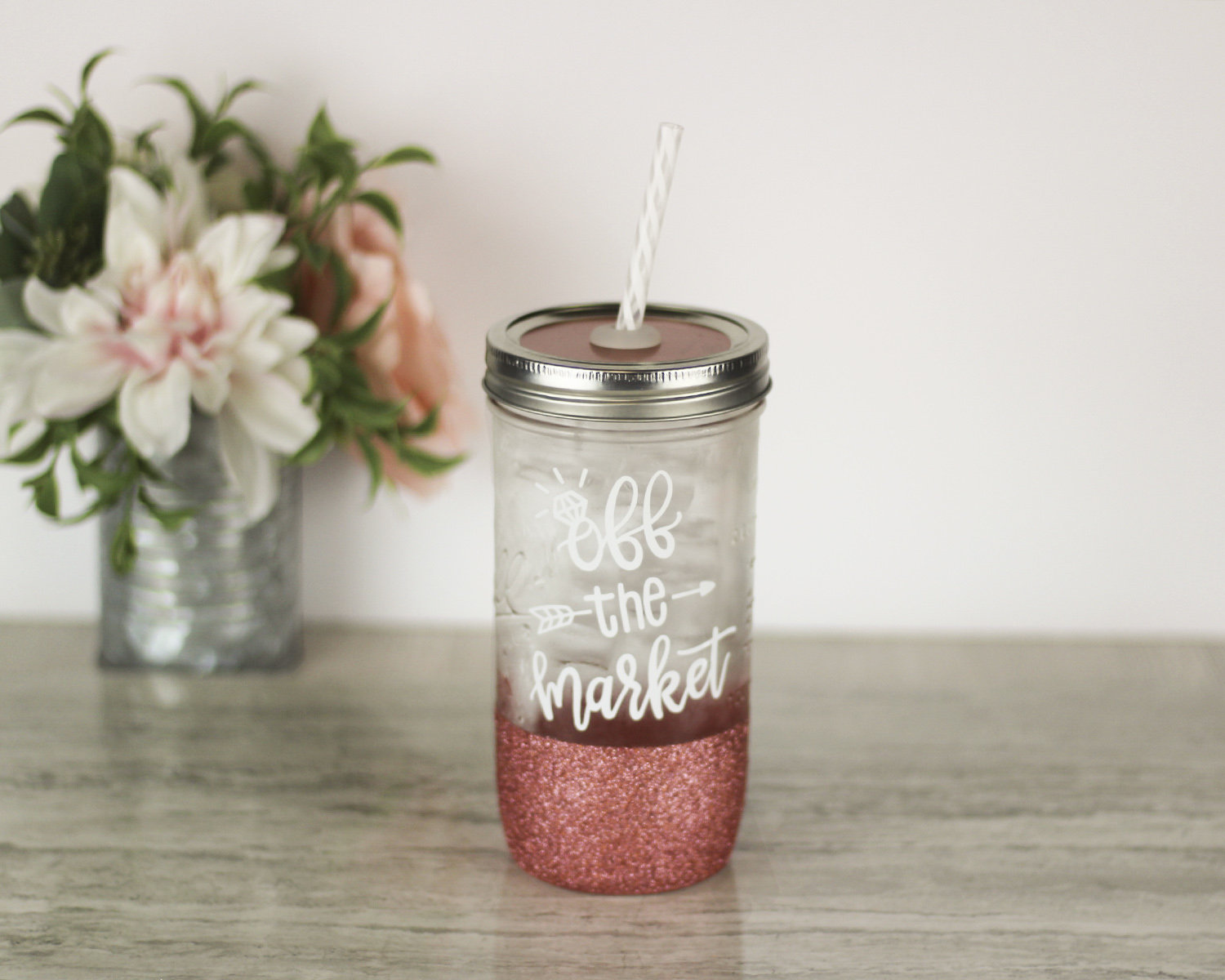 Off the Market Mason Jar Tumbler