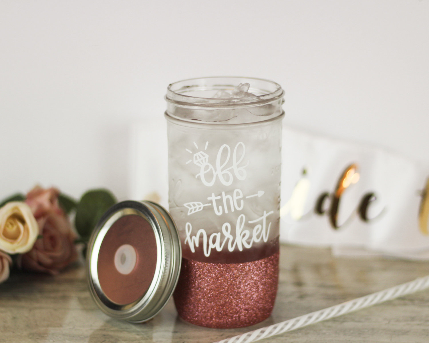 Off the Market Mason Jar Tumbler