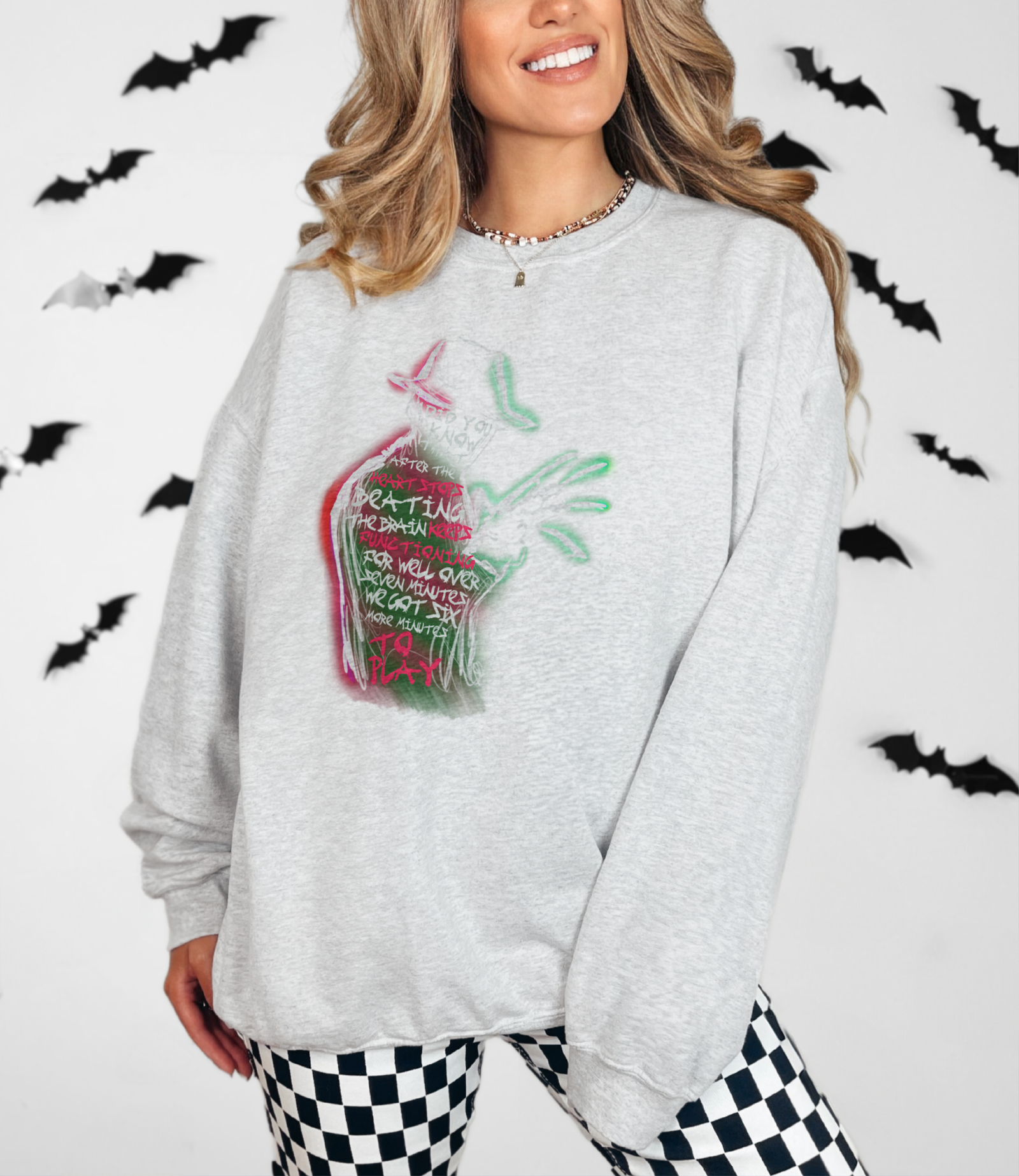 6 minutes to Play Sweatshirt | Retro Horror Halloween Vibes