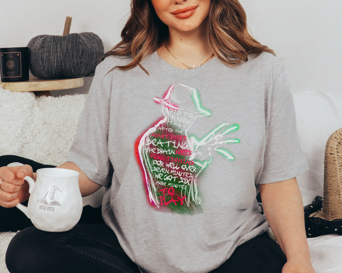 6 Minutes to Play Tee | Retro Horror Halloween Vibes