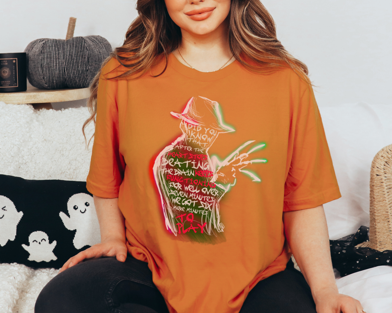 6 Minutes to Play Tee | Retro Horror Halloween Vibes