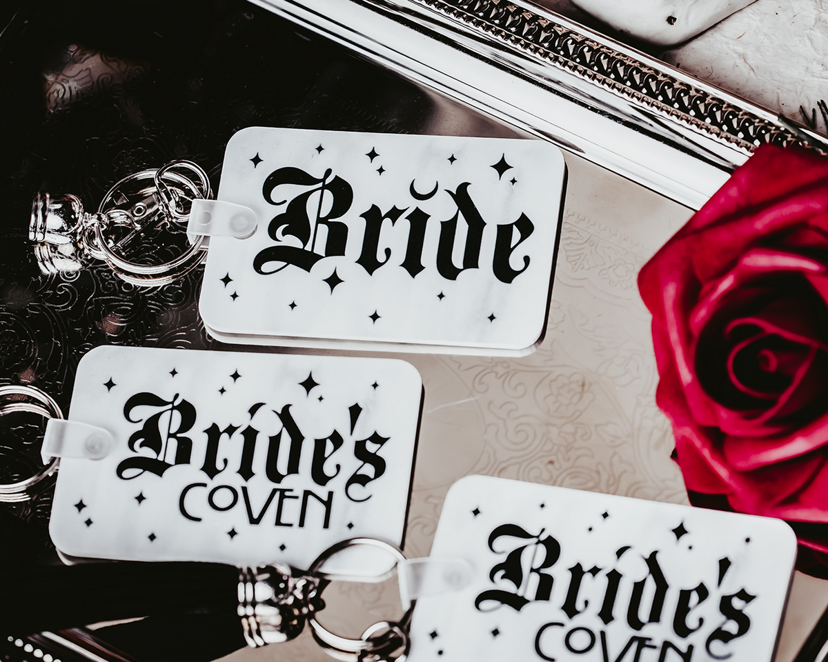 Bride&#39;s Coven Gothic Keychain Set
