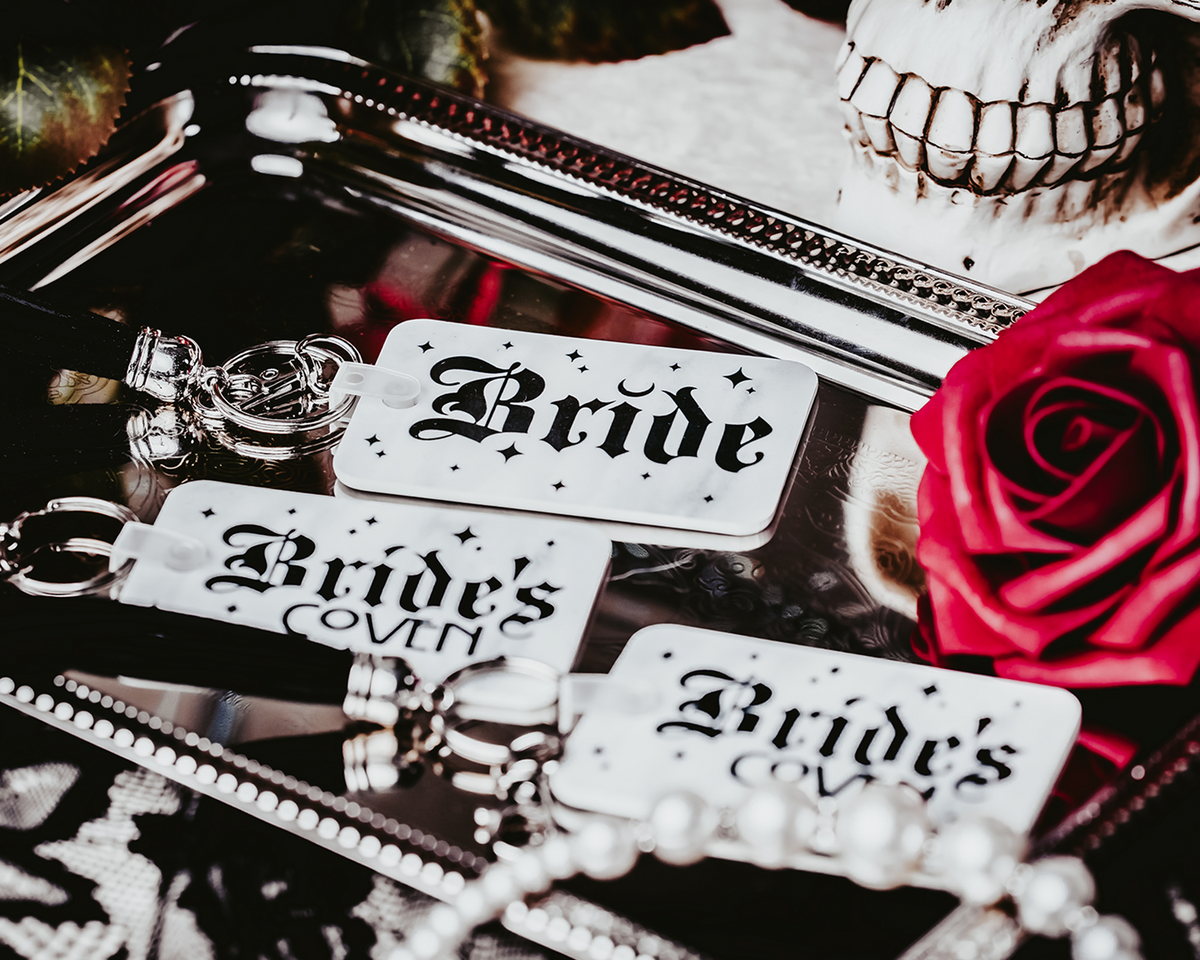 Bride&#39;s Coven Gothic Keychain Set