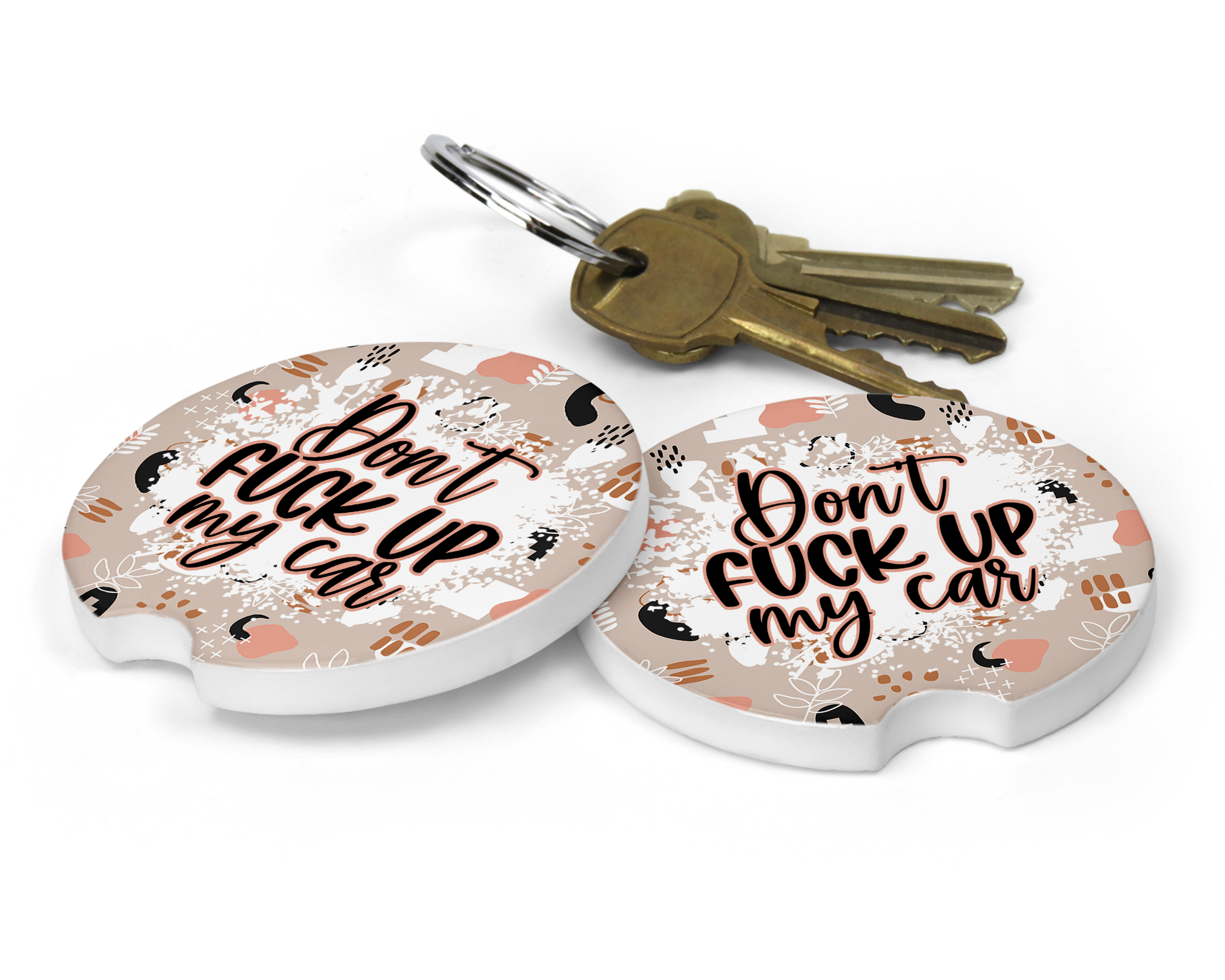 Don't F*** Up My Car Ceramic Car Coasters