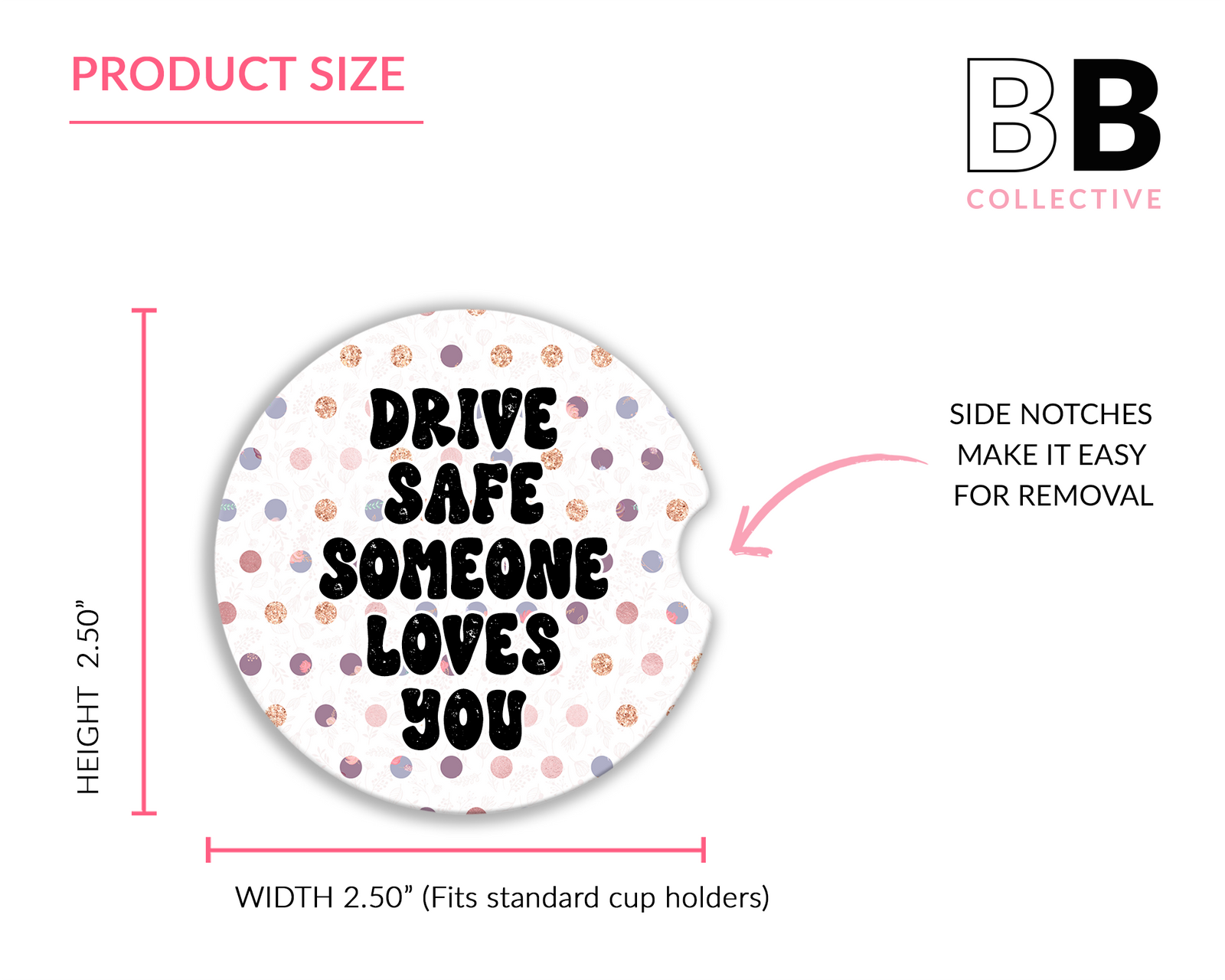 Drive Safe Ceramic Car Coasters