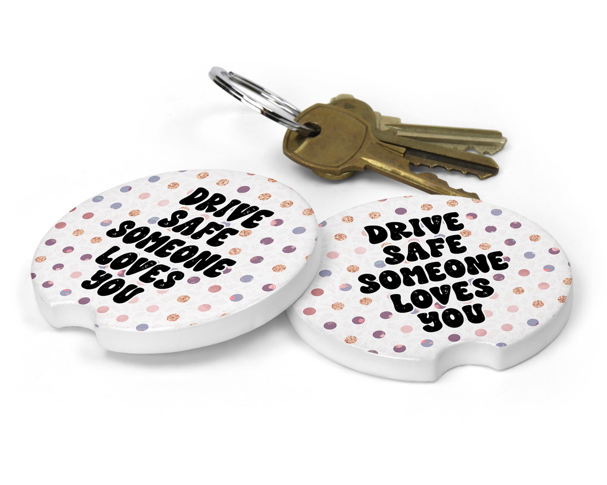Drive Safe Ceramic Car Coasters