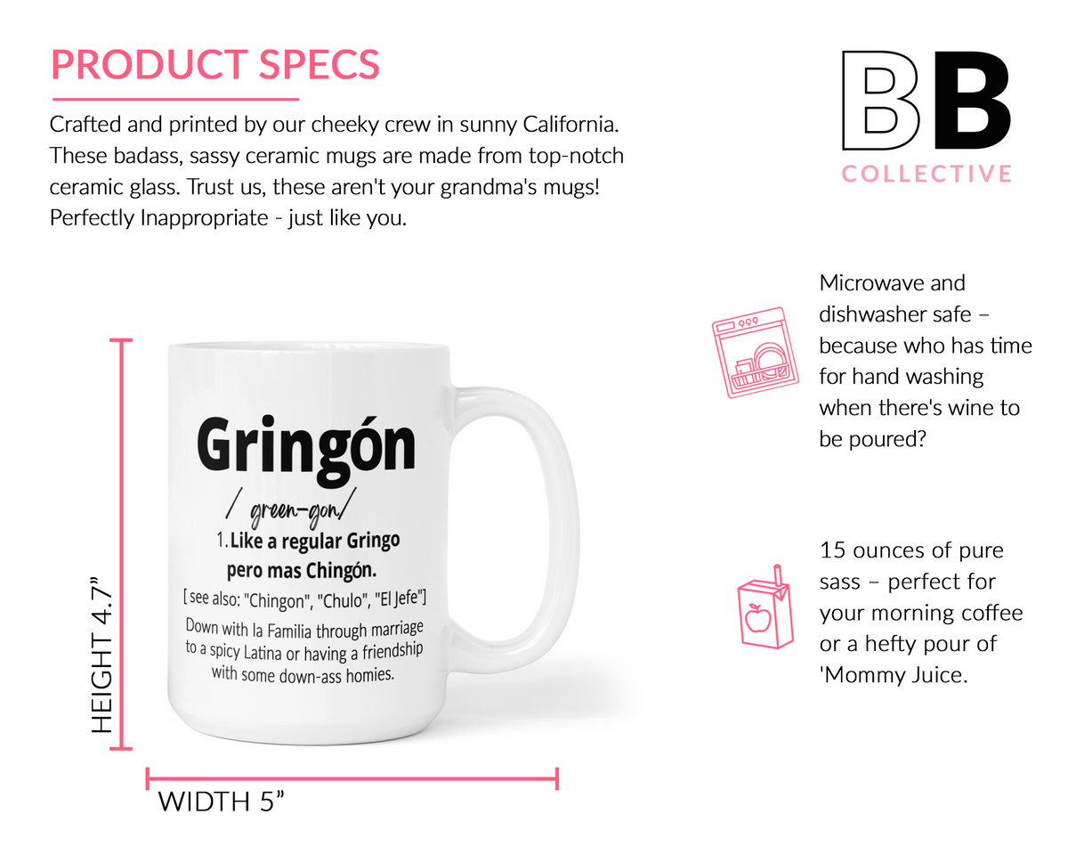 Gringón Mug – Funny Latino Gift for Him