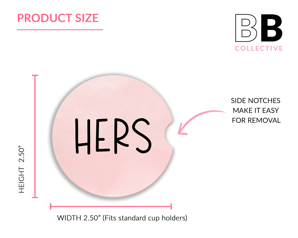 His &amp; hers Car Coasters