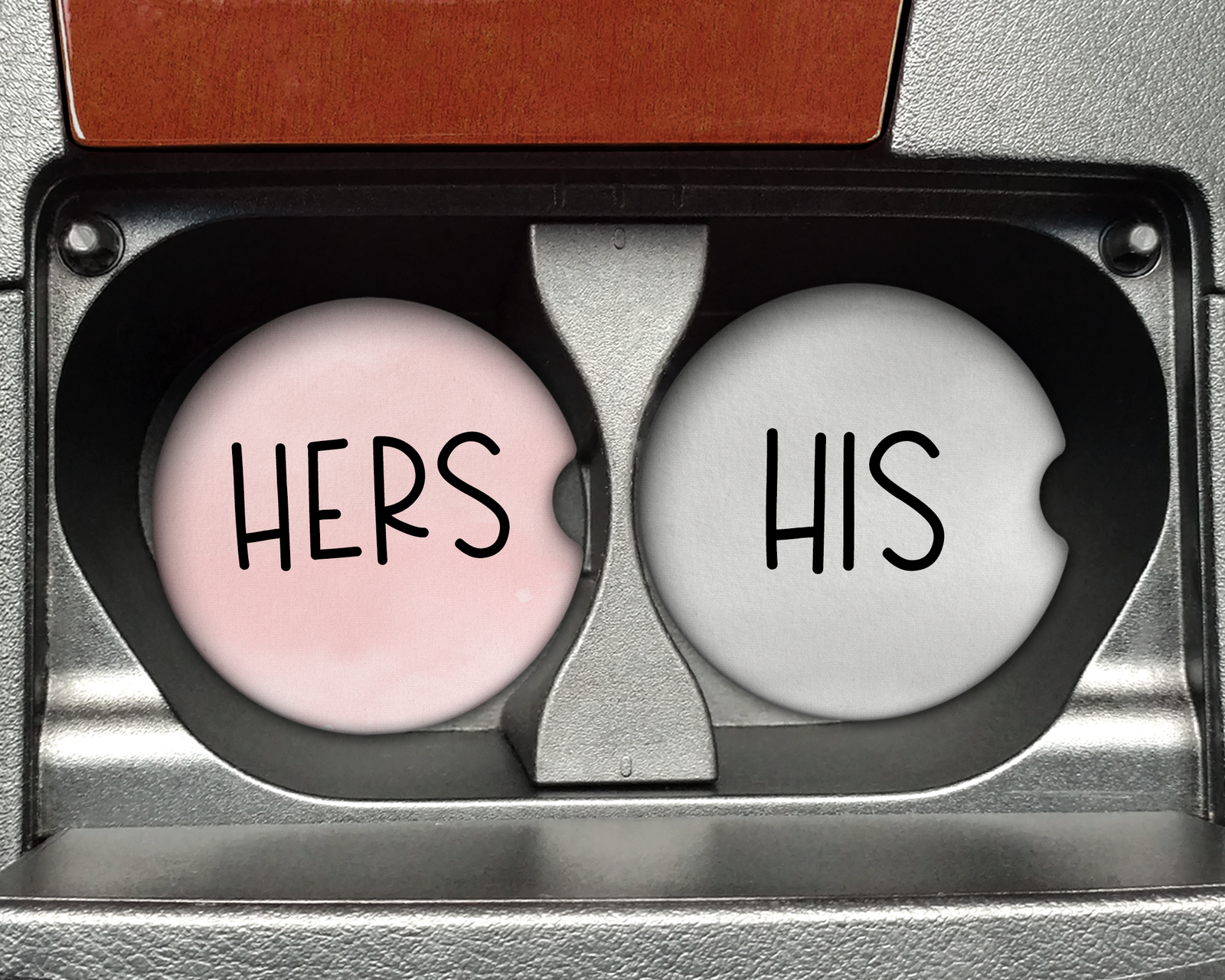 His & hers Car Coasters