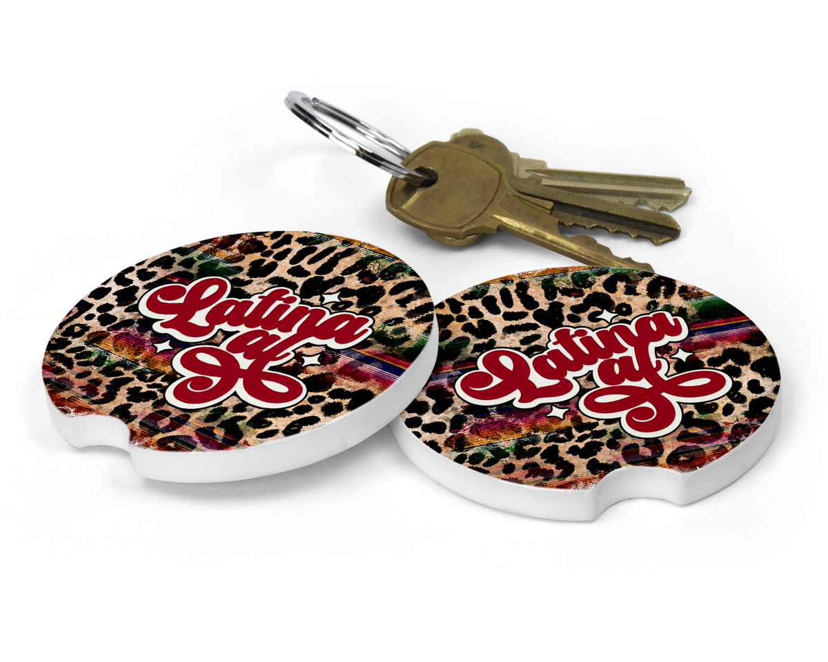 Latina AF Ceramic Car Coasters