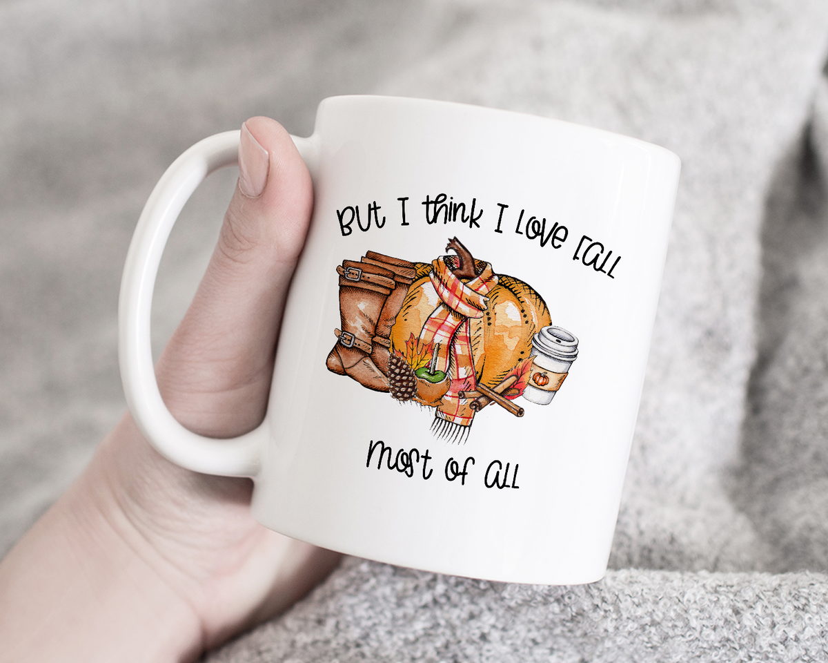 I Love Fall Most of All Coffee Mug