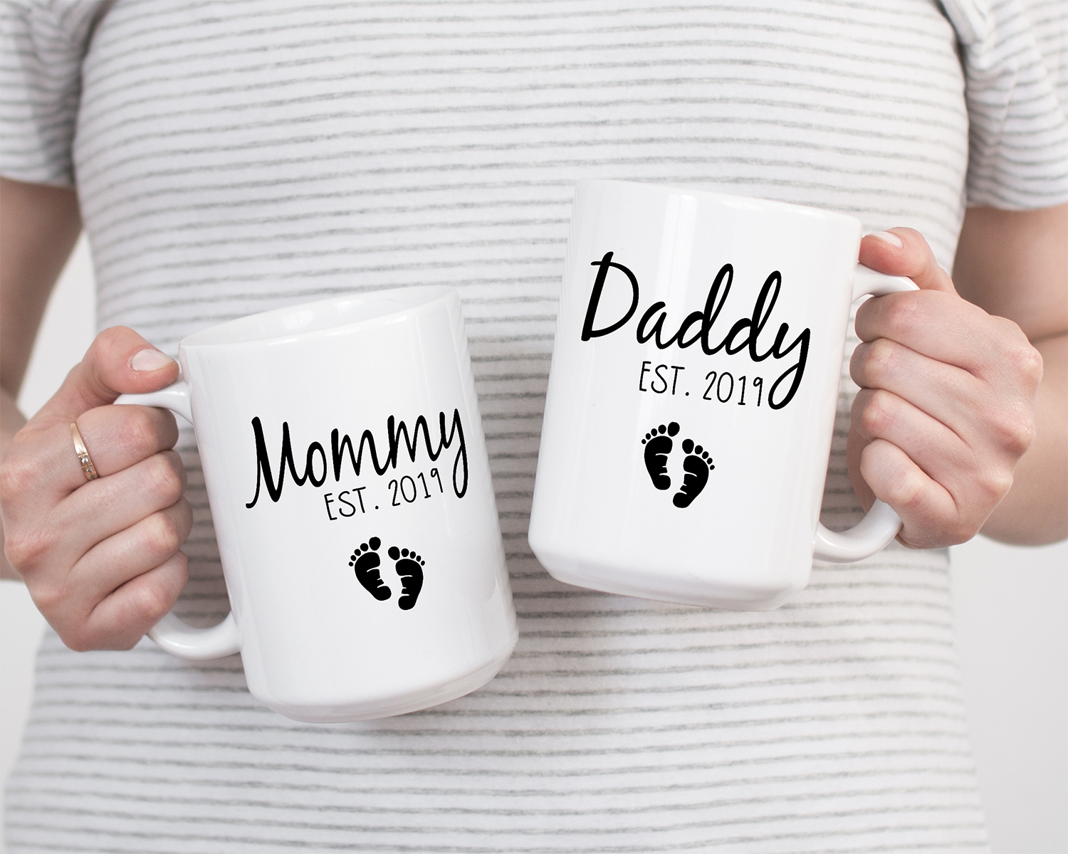 New Mommy and Daddy Coffee Mug Set