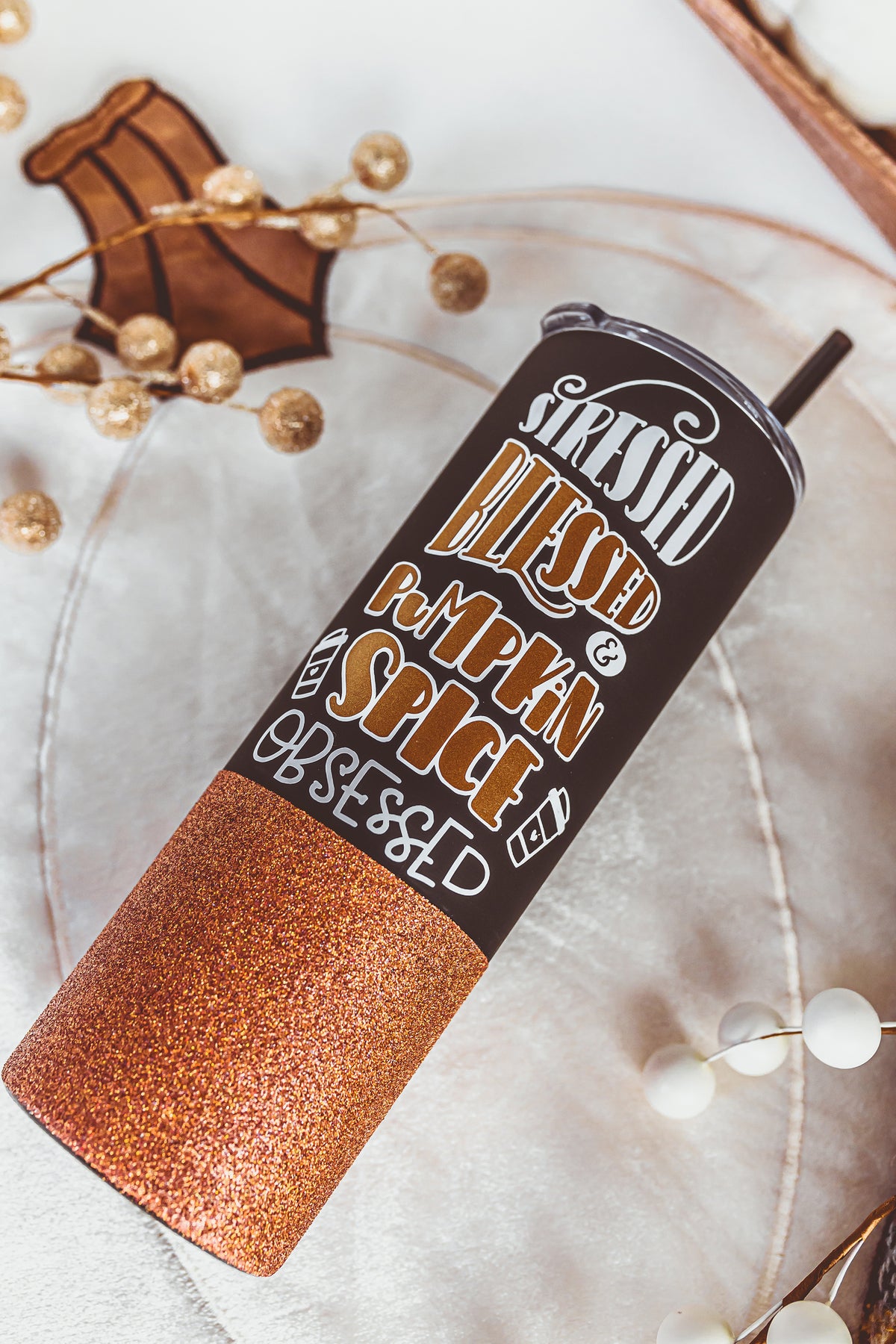 Pumpkin Spice Obsessed Skinny Tumbler