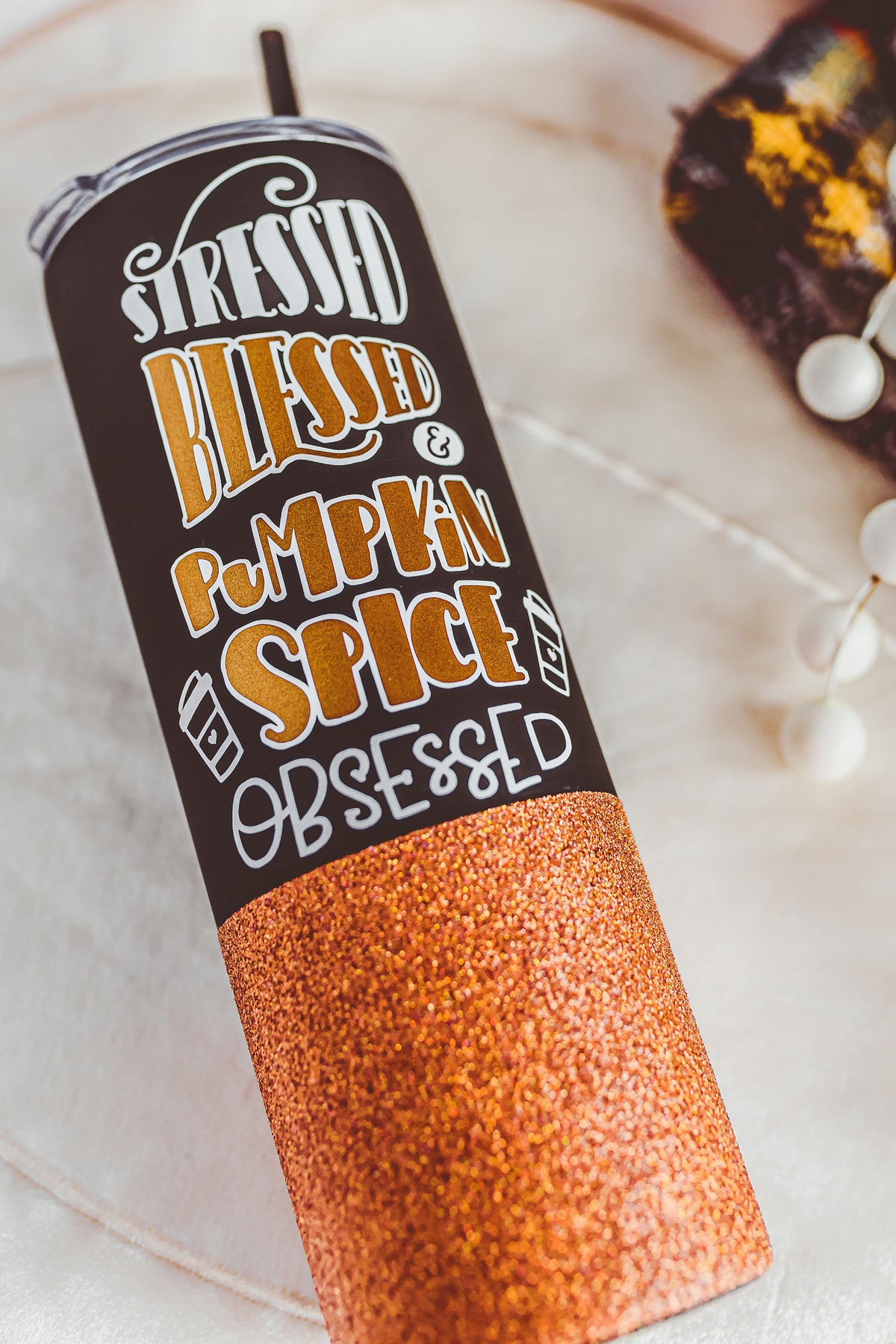 Pumpkin Spice Obsessed Skinny Tumbler