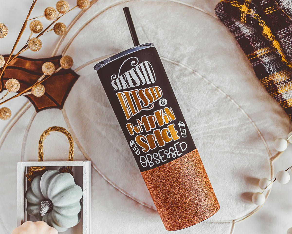 Pumpkin Spice Obsessed Skinny Tumbler