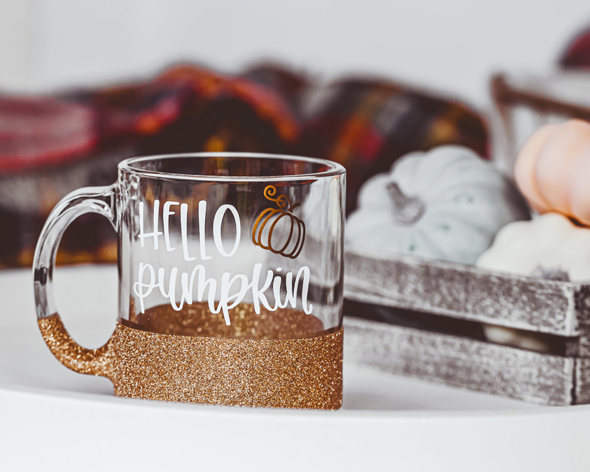 Hello Pumpkin Glass Mug