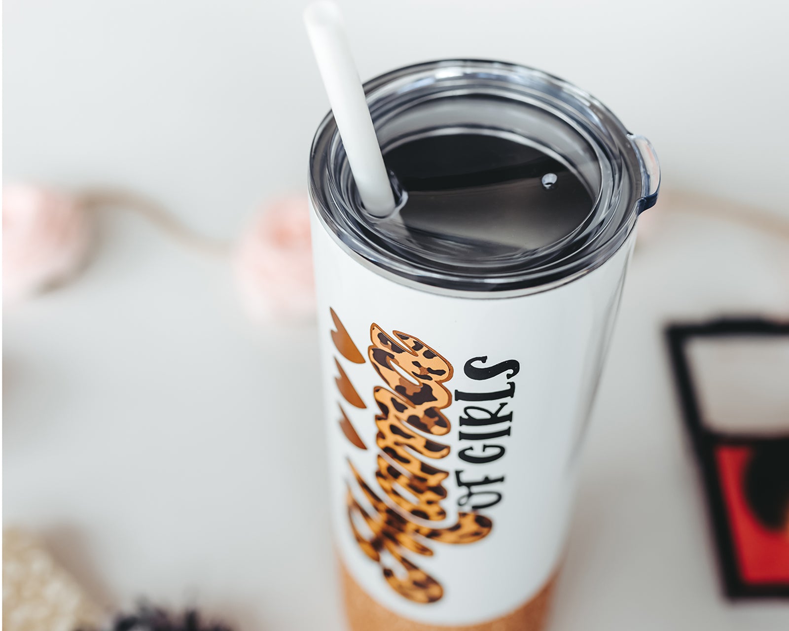 Mama of Girls Skinny Tumbler