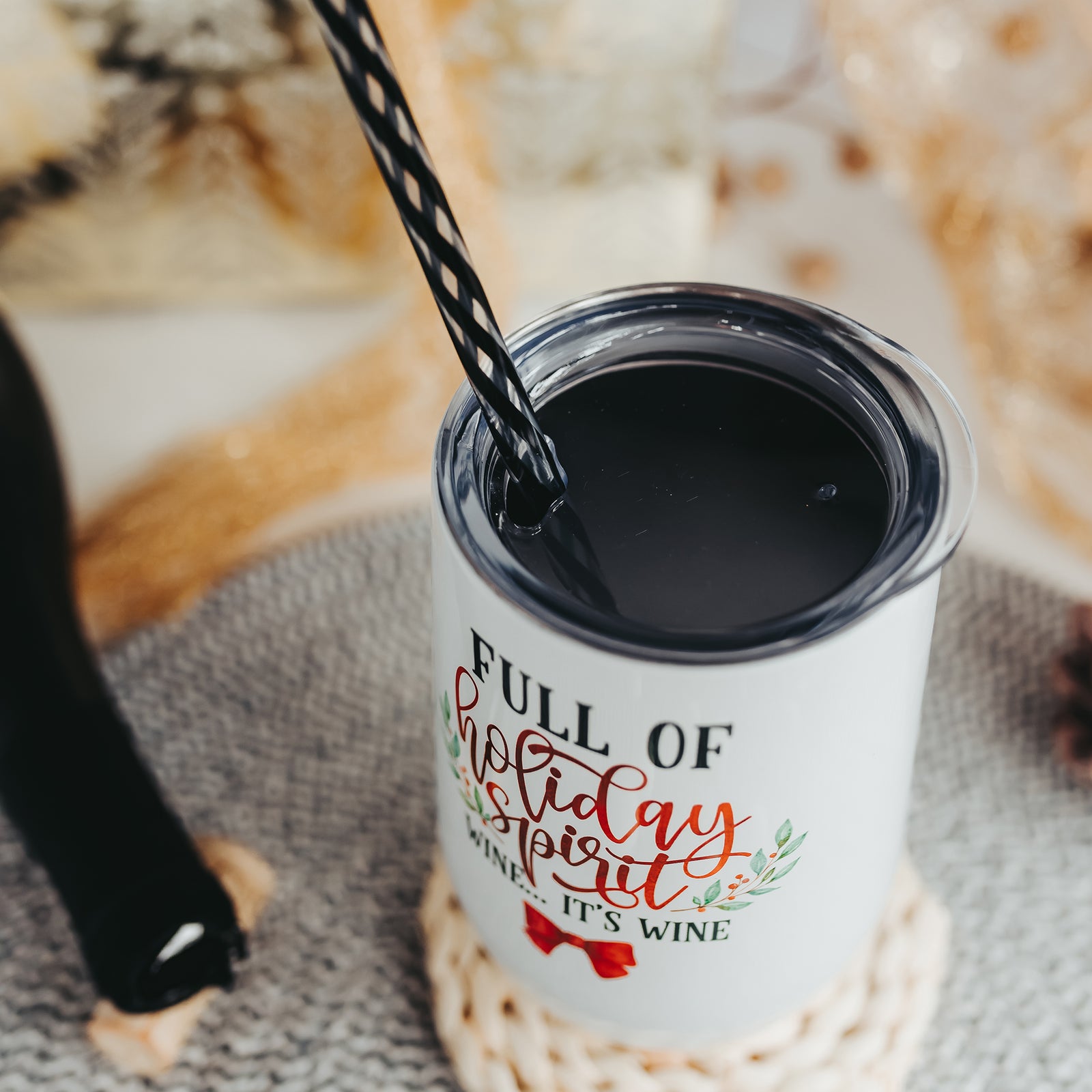Holiday Spirit Wine Tumbler