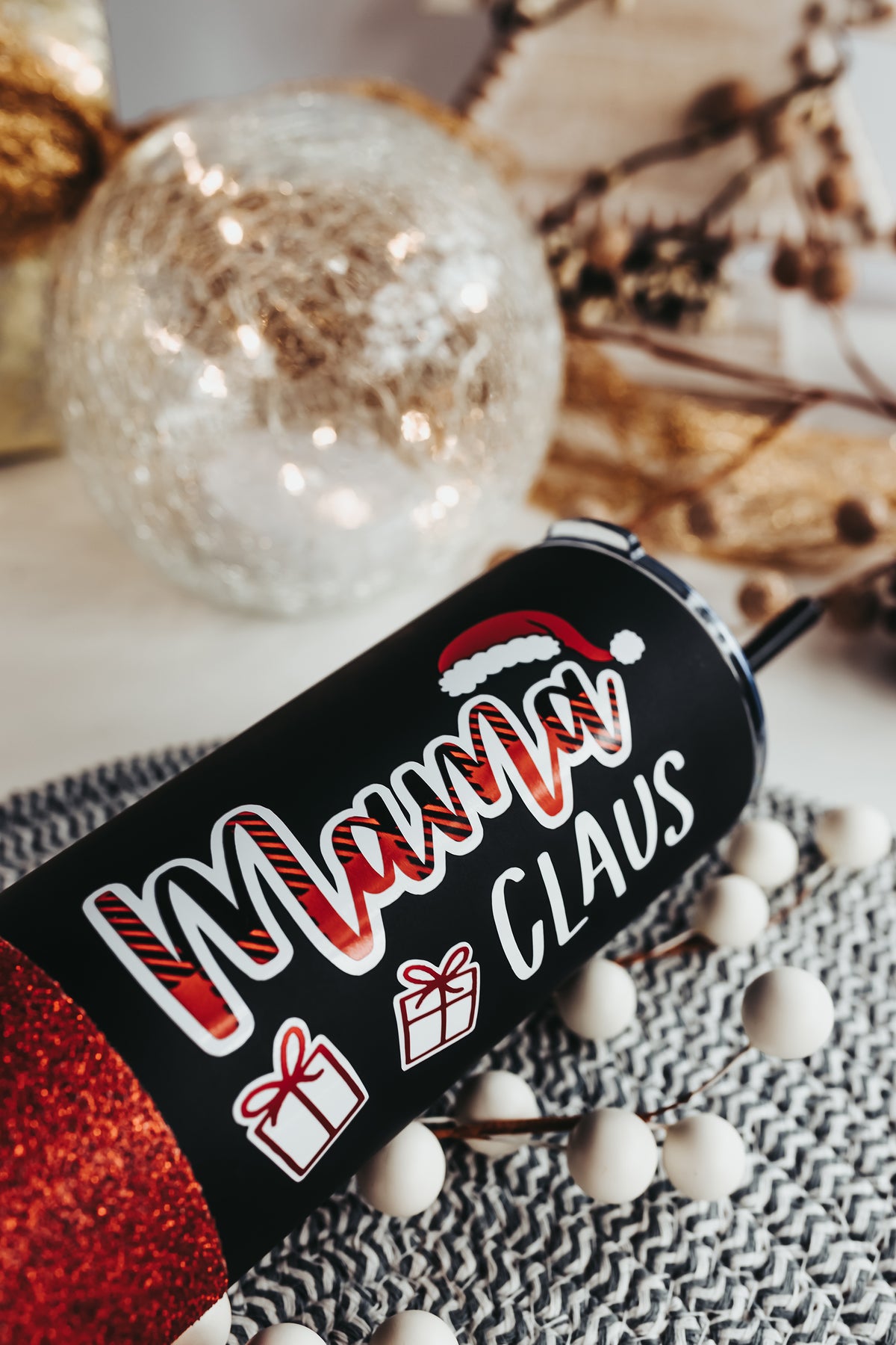 Mama Claus Skinny Tumbler