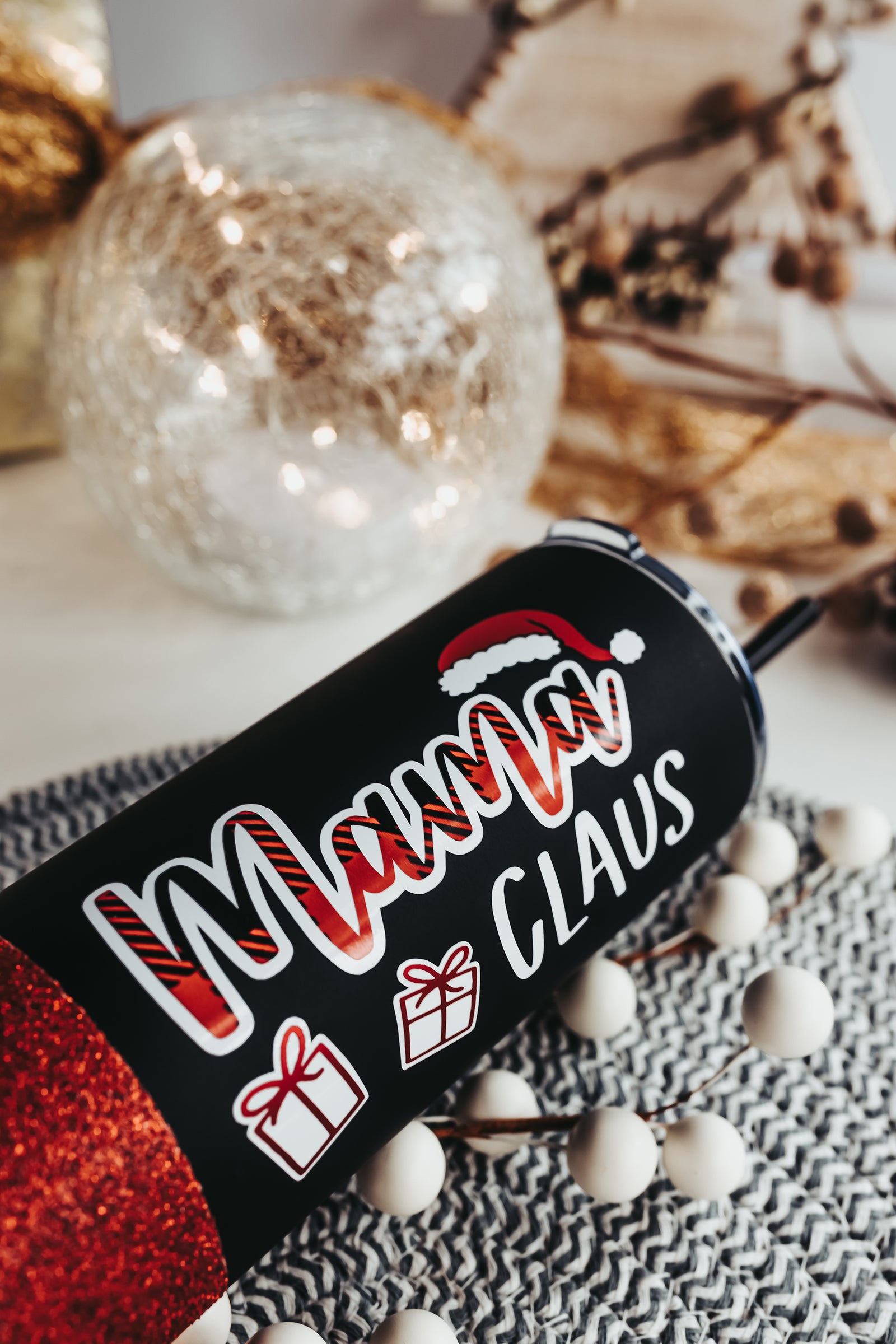 Mama Claus Skinny Tumbler