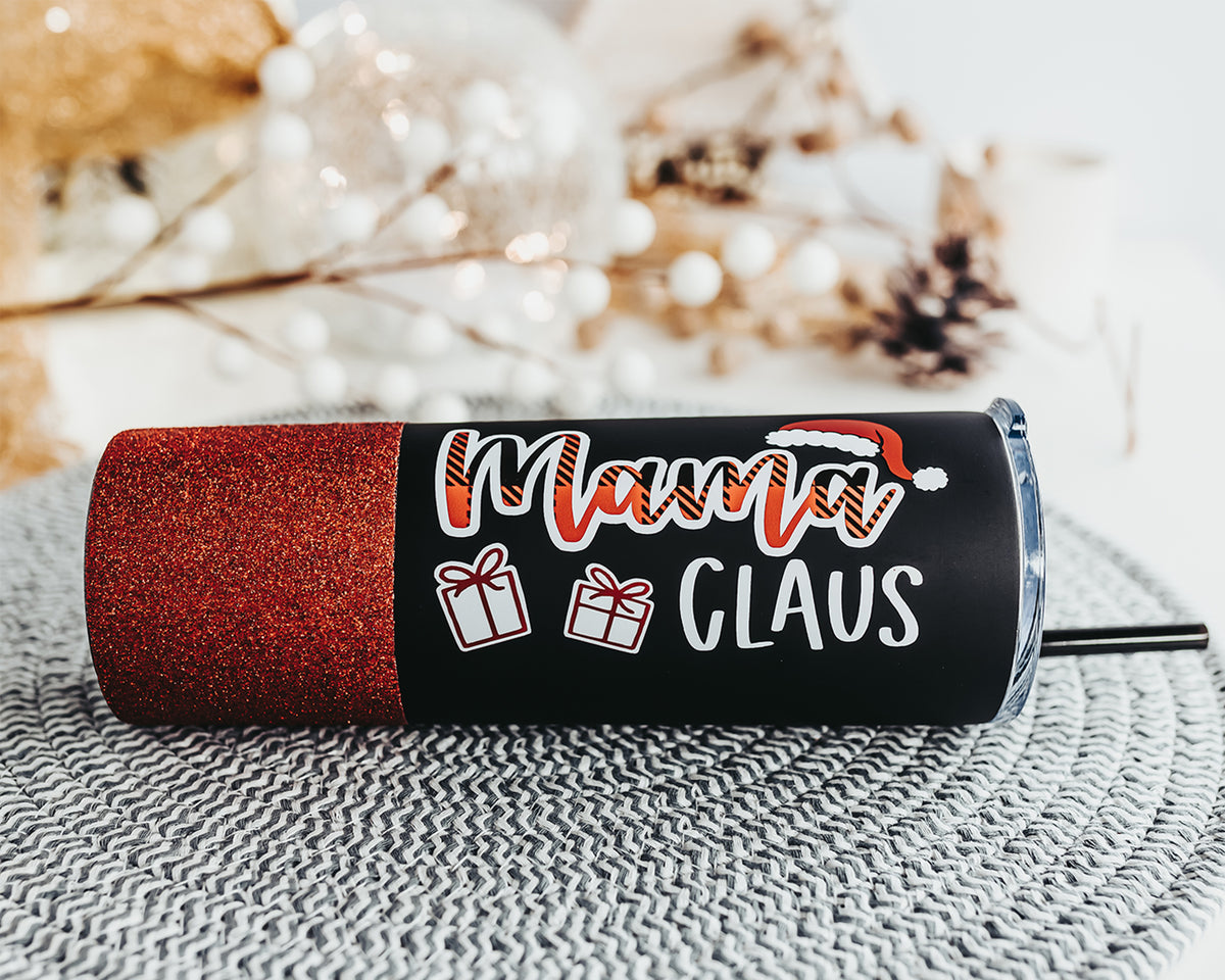 Mama Claus Skinny Tumbler