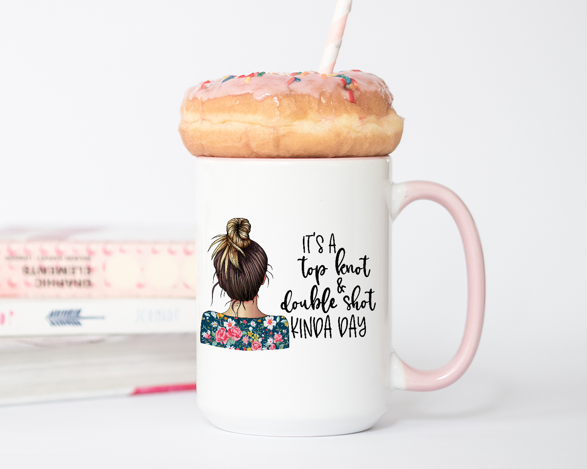 Top Knot and Double Shot Coffee Mug