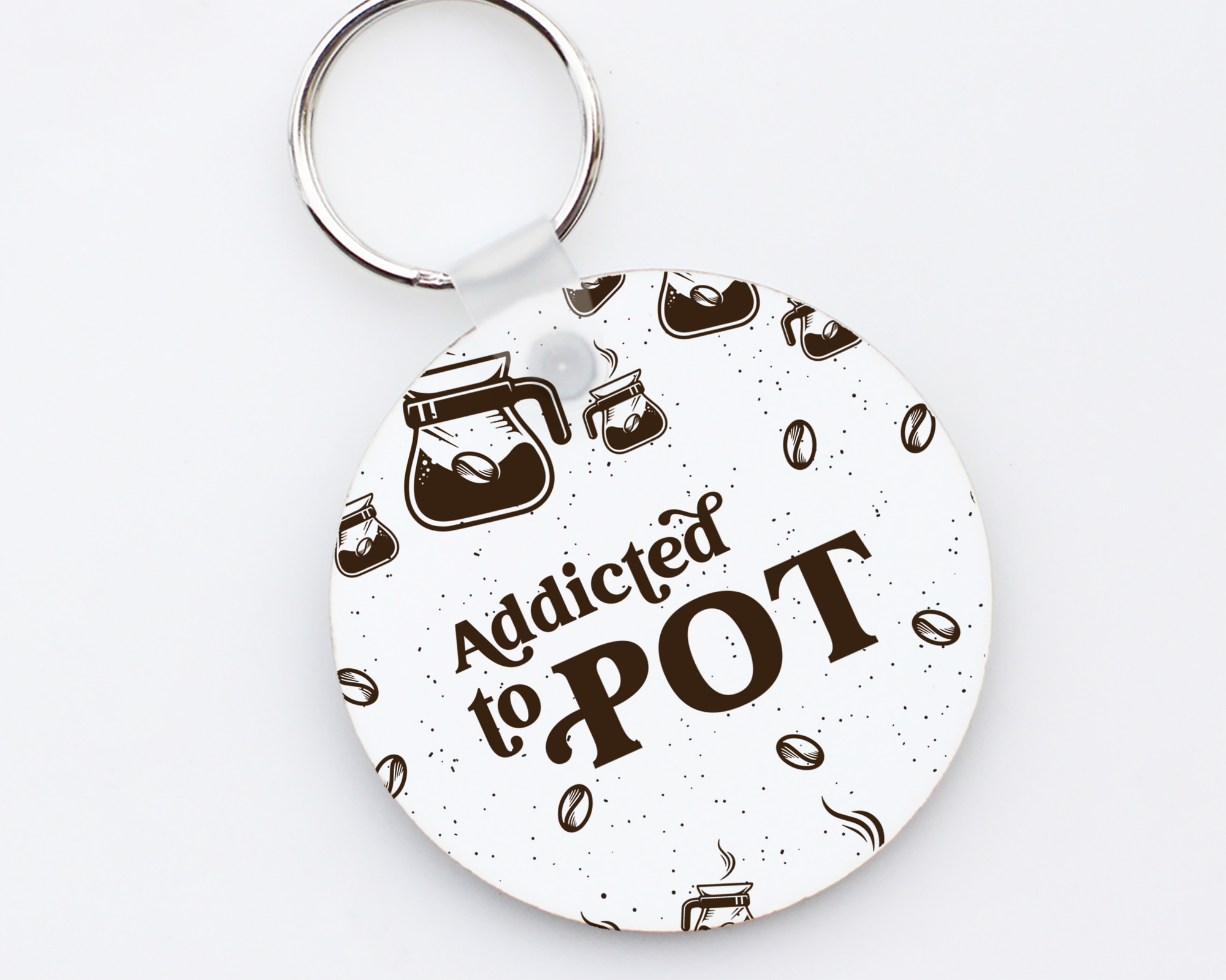 Addicted to Pot Keychain