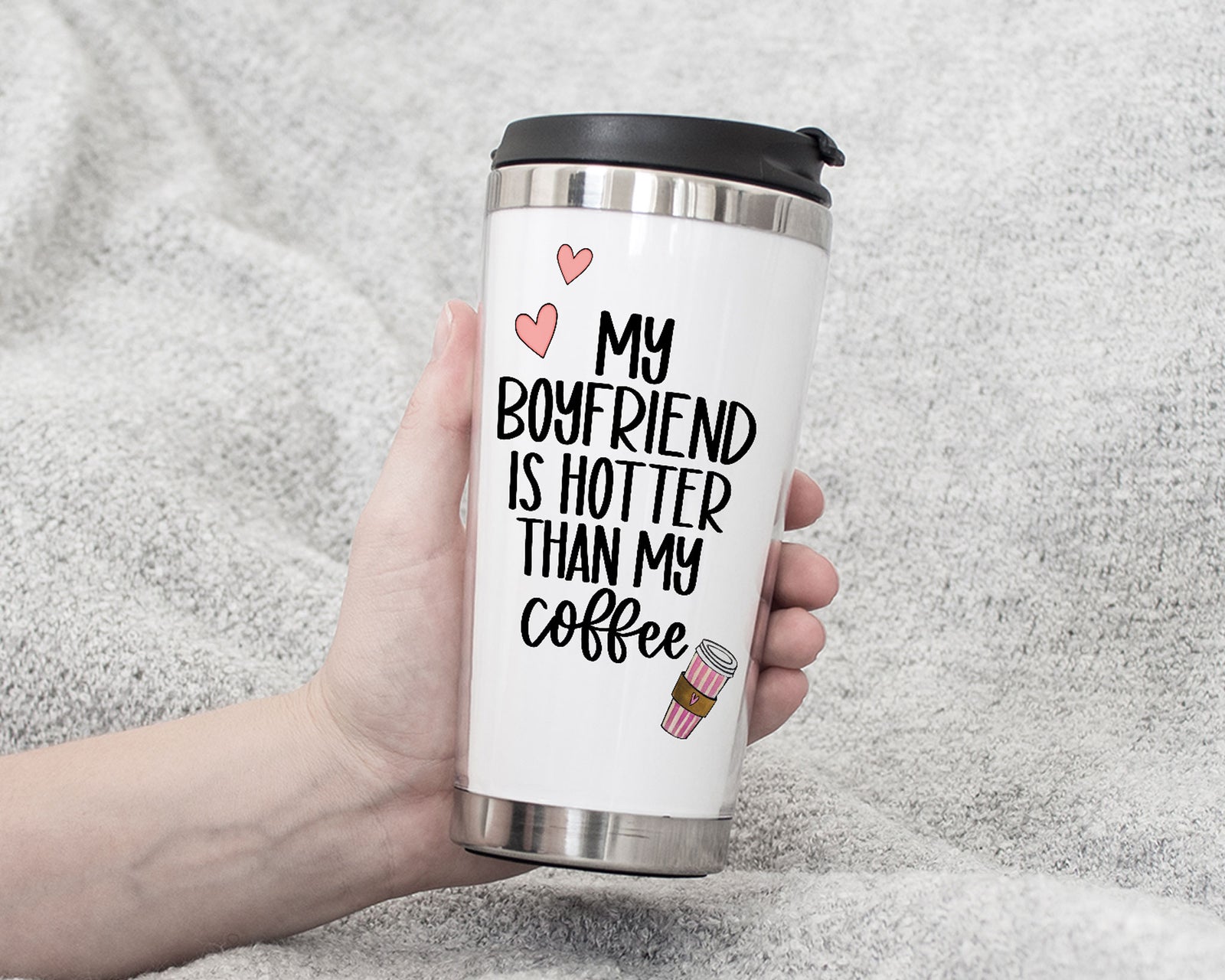 My Husband Is Hotter Travel Tumbler