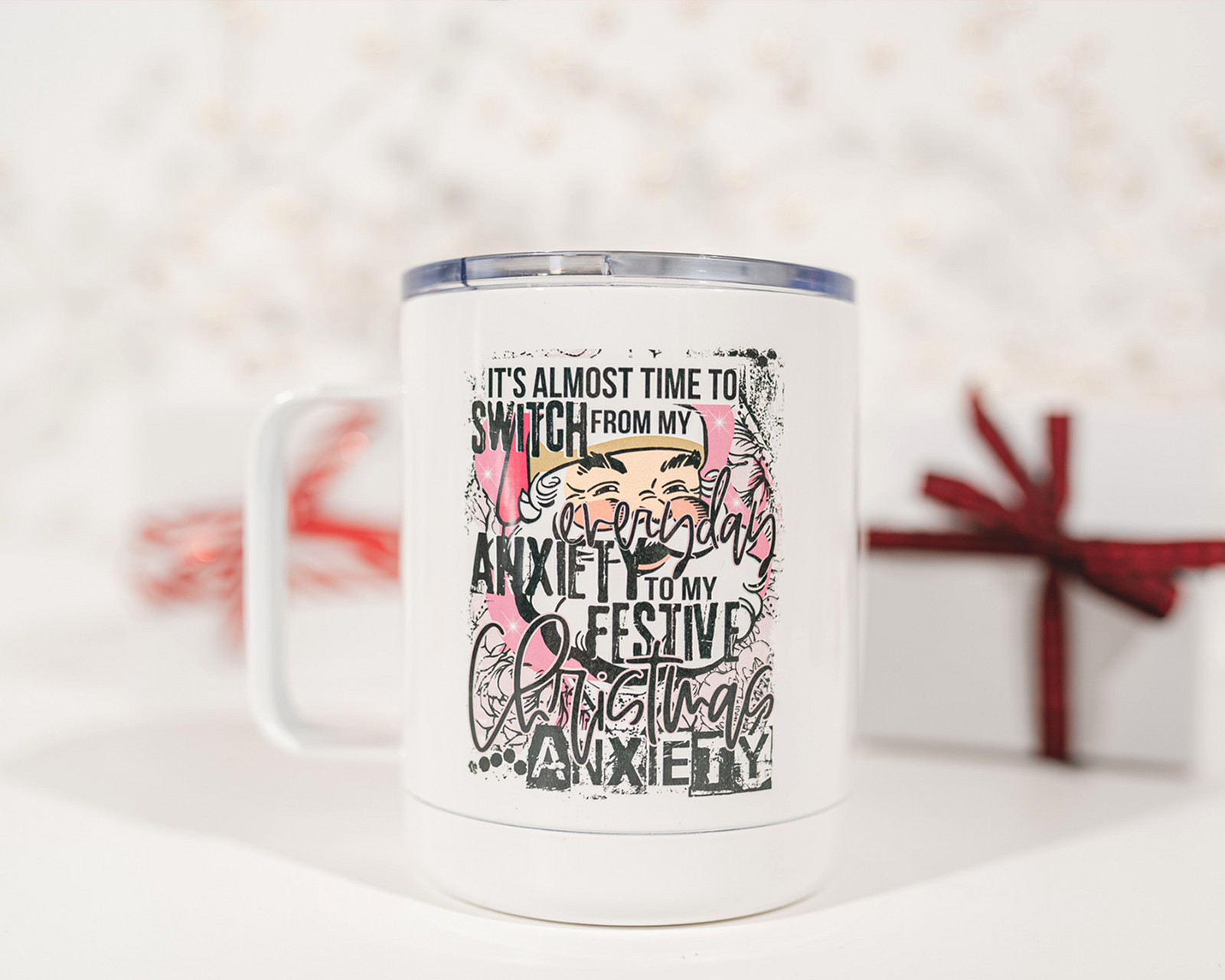 Christmas Anxiety Metal Mug