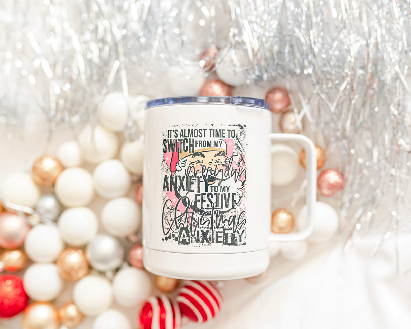 Christmas Anxiety Metal Mug